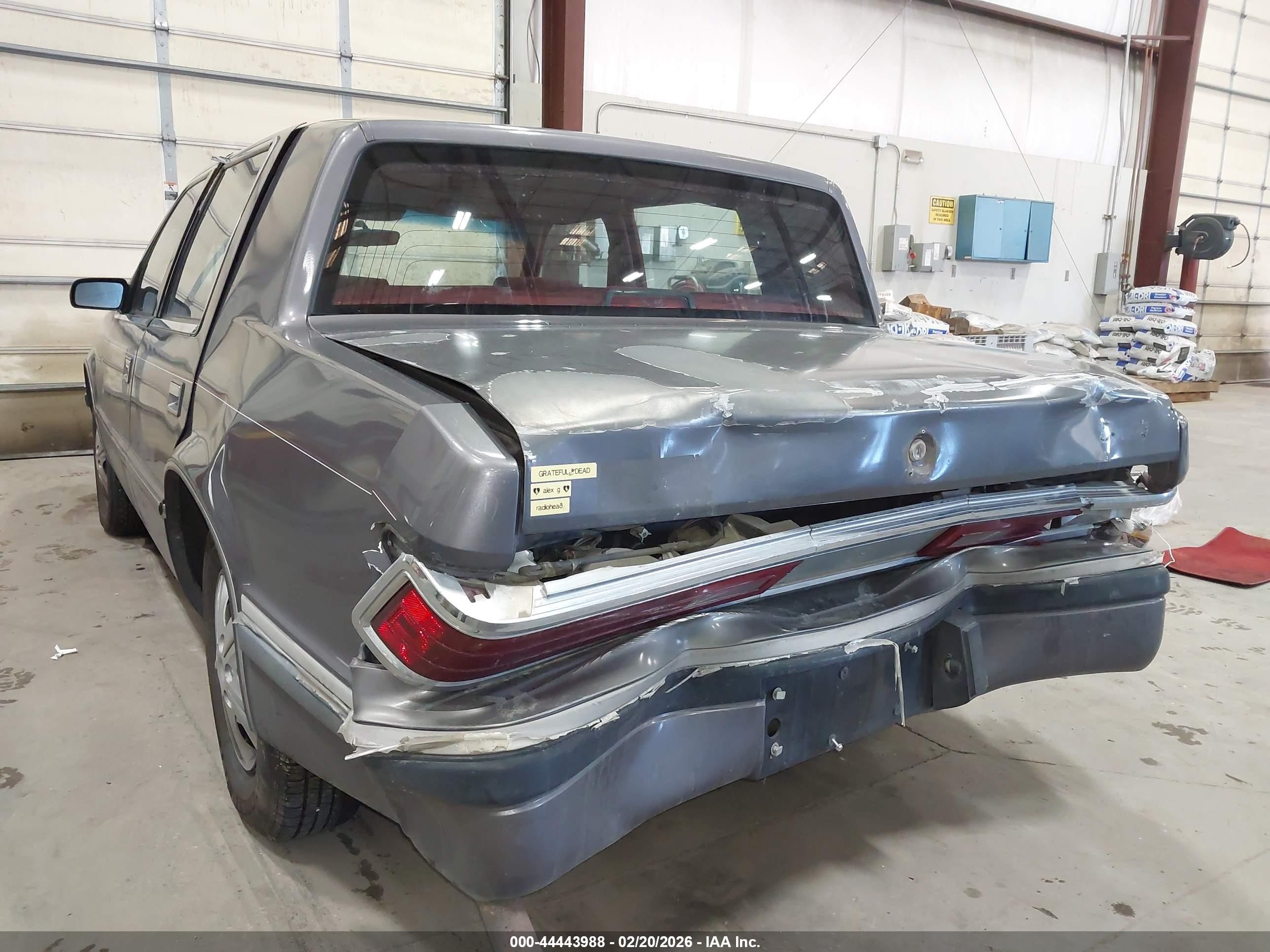 1993 Dodge Dynasty   Gray vin: 1B3XC46R4PD197875