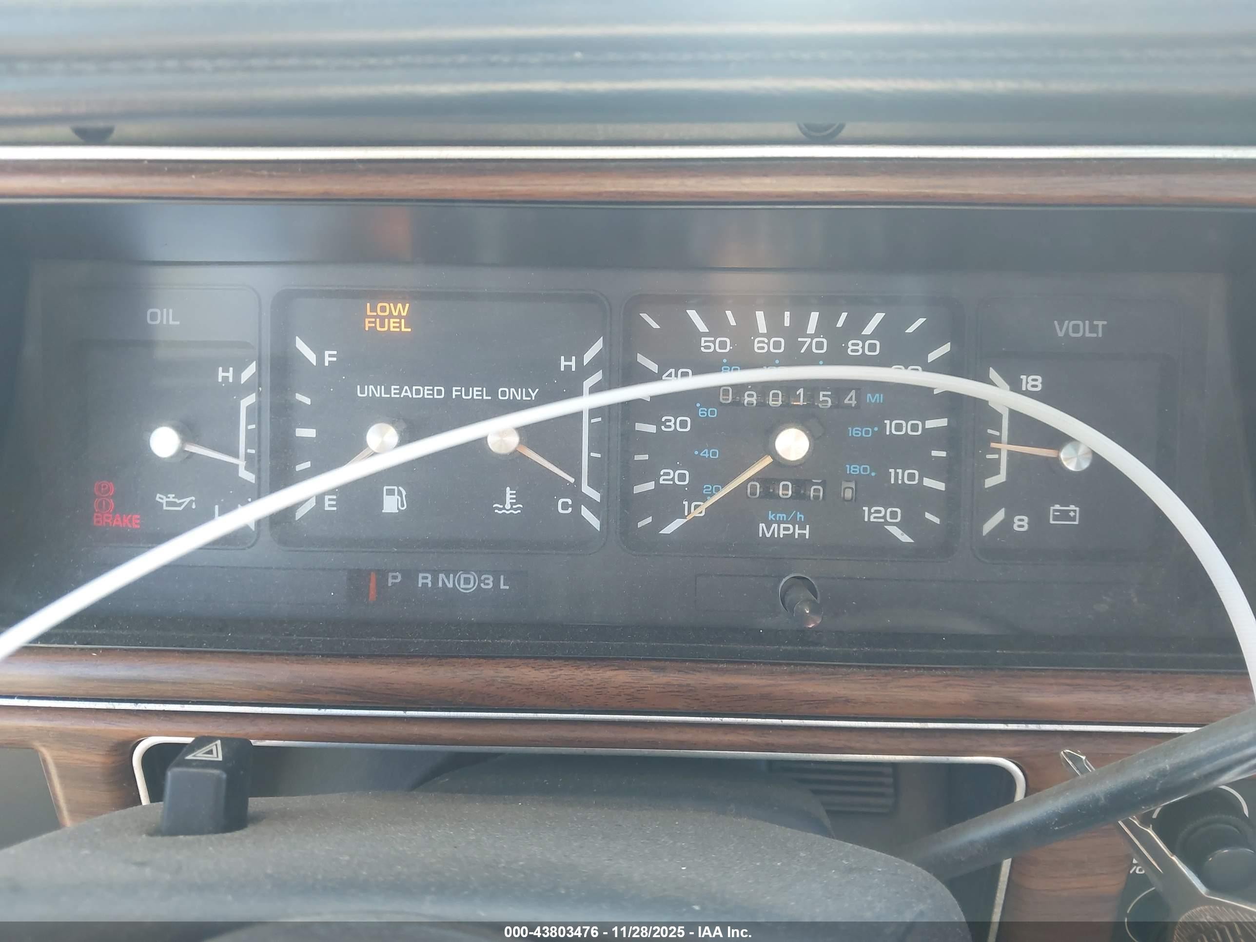 1991 Dodge Dynasty Le Blue vin: 1B3XC56R4MD253430