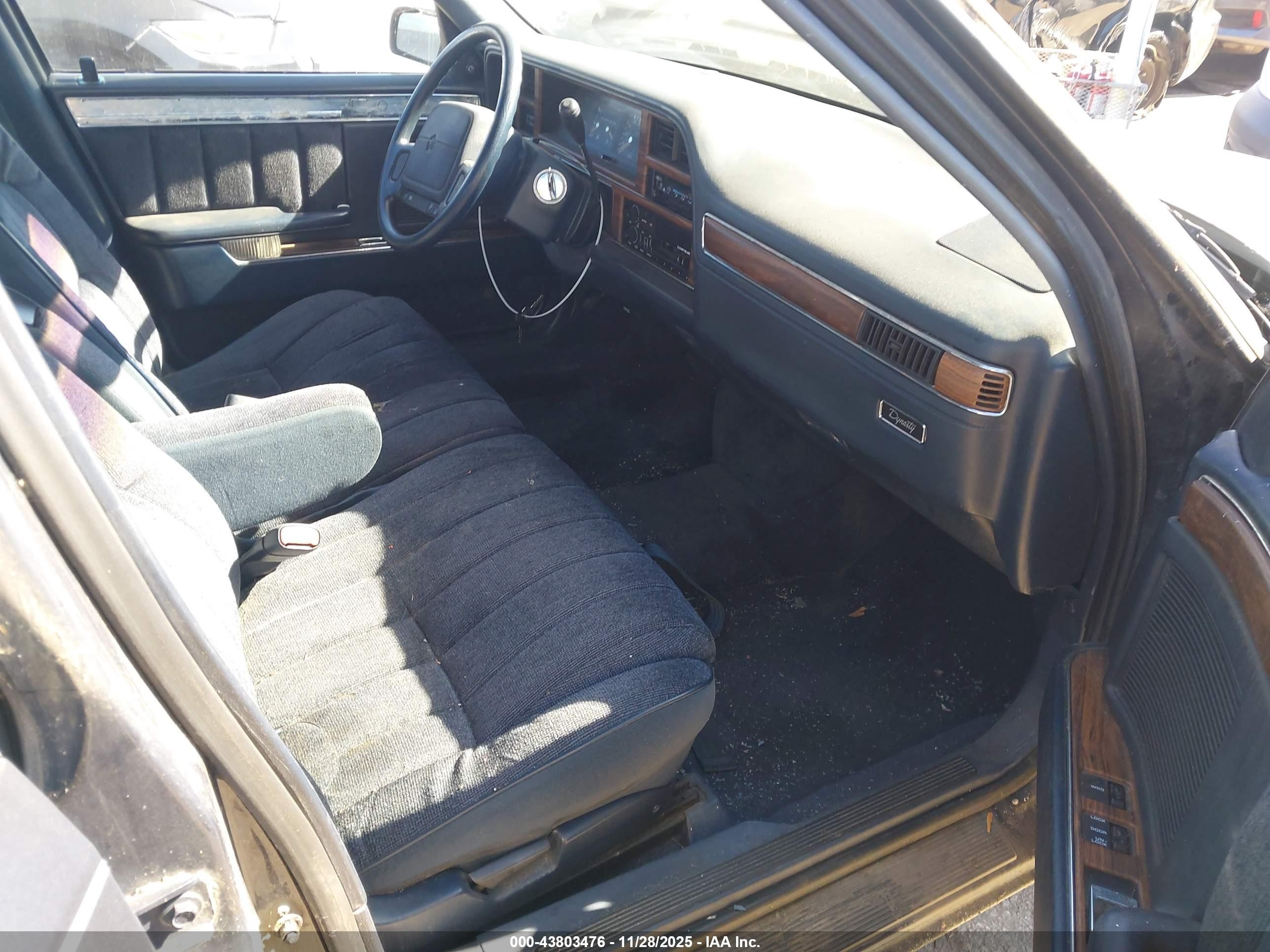 1991 Dodge Dynasty Le Blue vin: 1B3XC56R4MD253430
