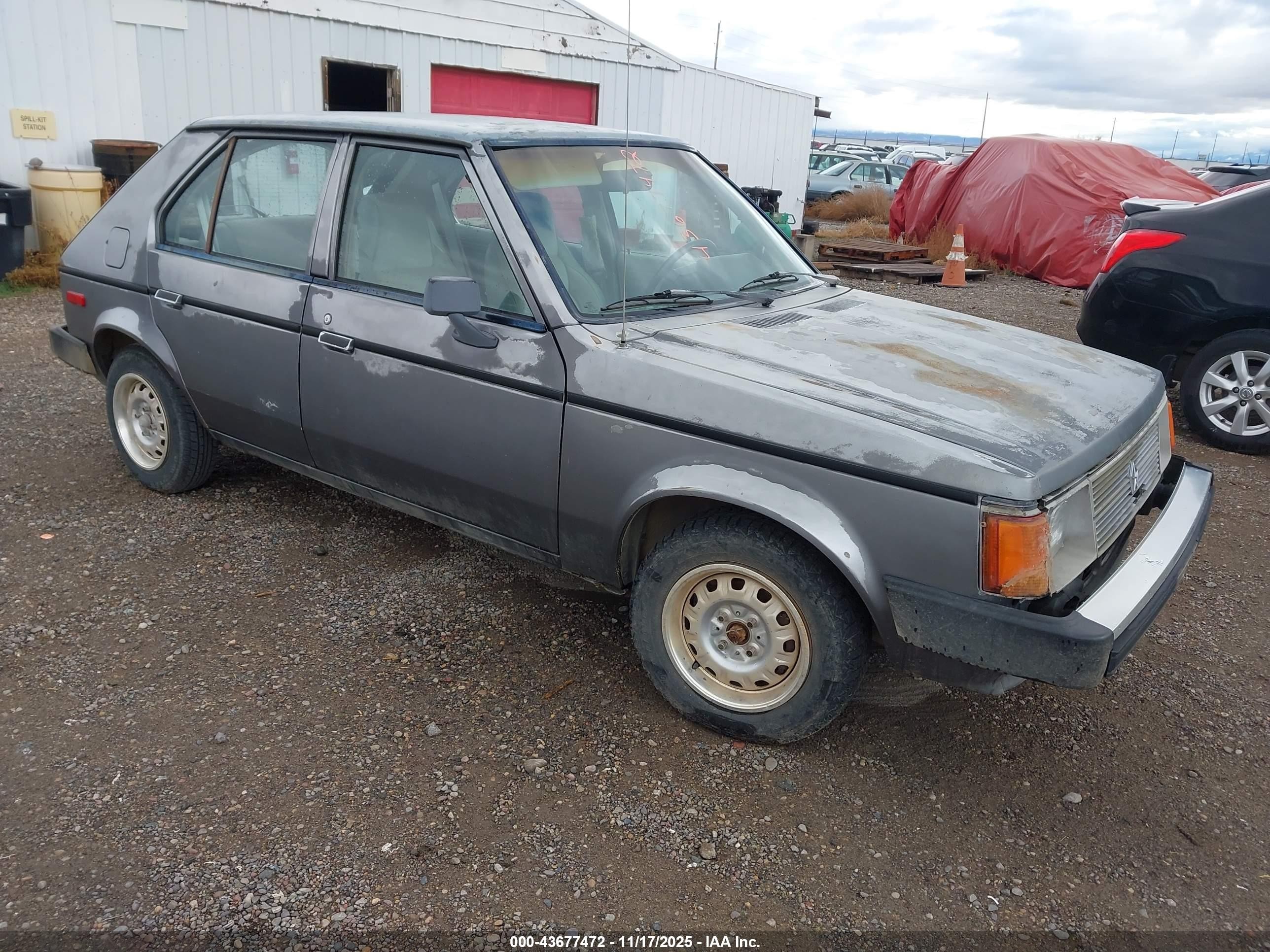 1990 Dodge Omni Expo Gray vin: 1B3XL18D7LC722766