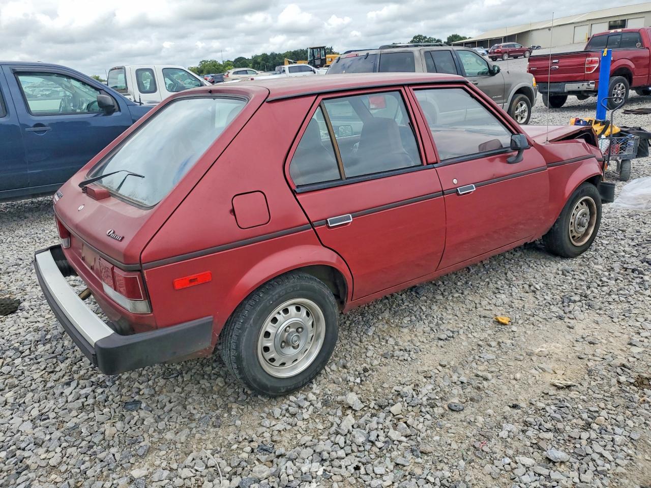 1990 Dodge Omni Expo Maroon vin: 1B3XL18D8LC730052