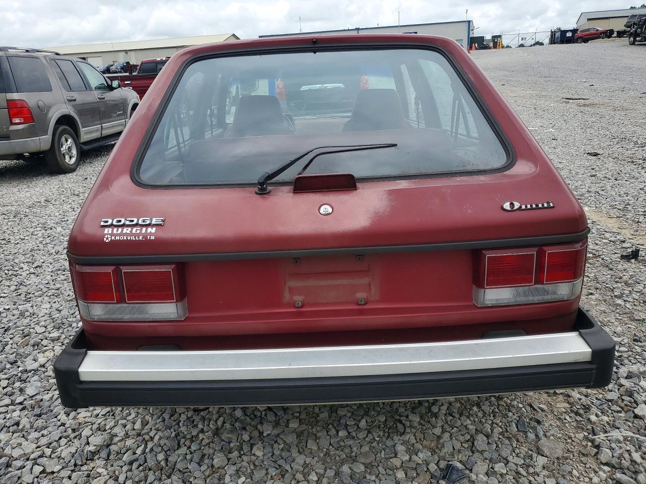 1990 Dodge Omni Expo Maroon vin: 1B3XL18D8LC730052