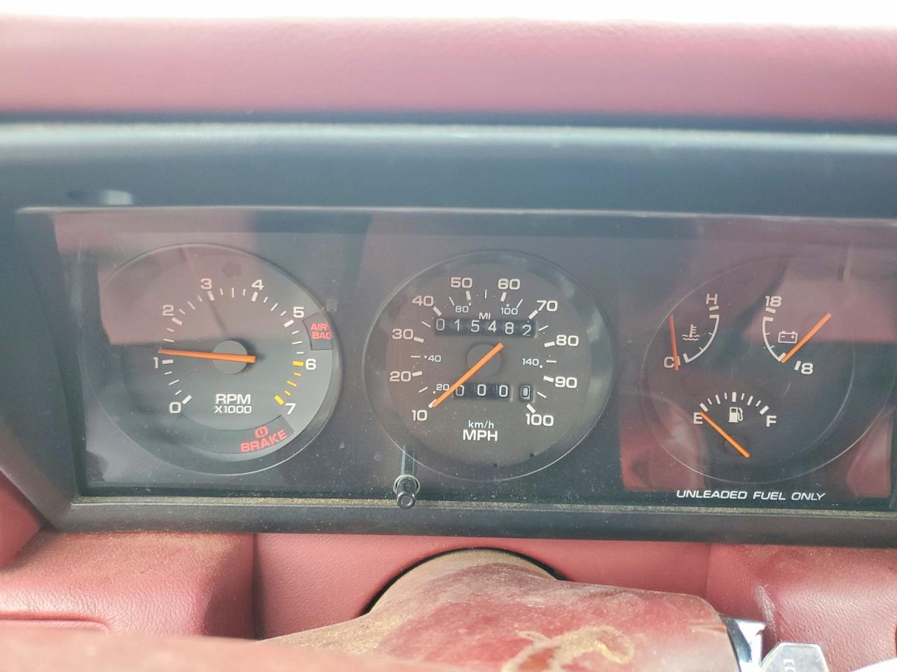 1990 Dodge Omni Expo Maroon vin: 1B3XL18D8LC730052