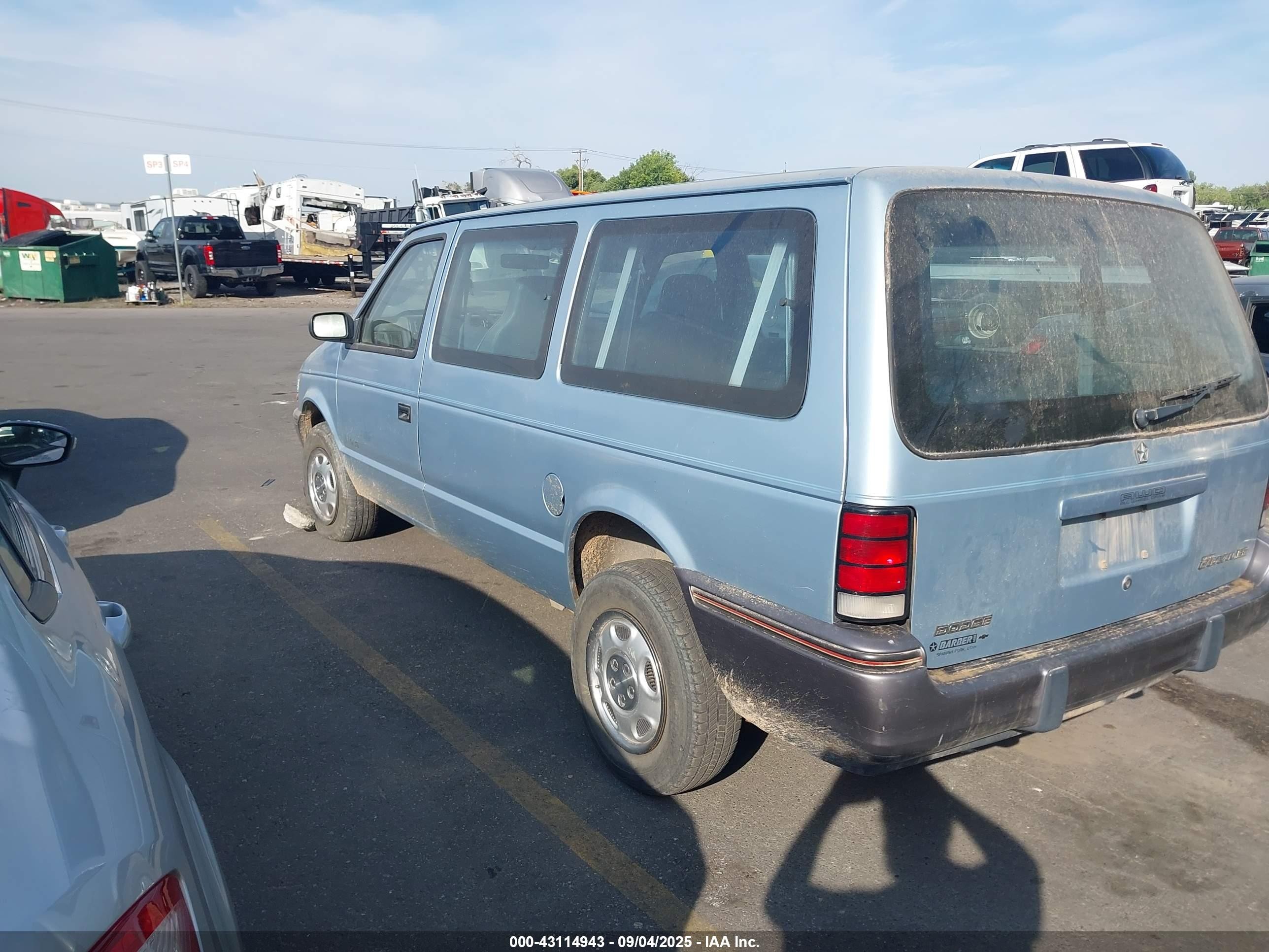 1991 Dodge Grand Caravan Se Blue vin: 1B4GD44RXMX560024