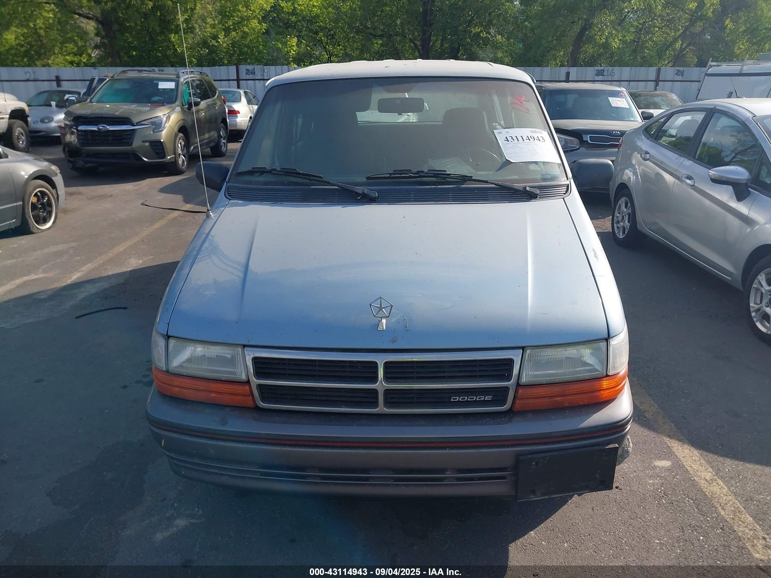 1991 Dodge Grand Caravan Se Blue vin: 1B4GD44RXMX560024