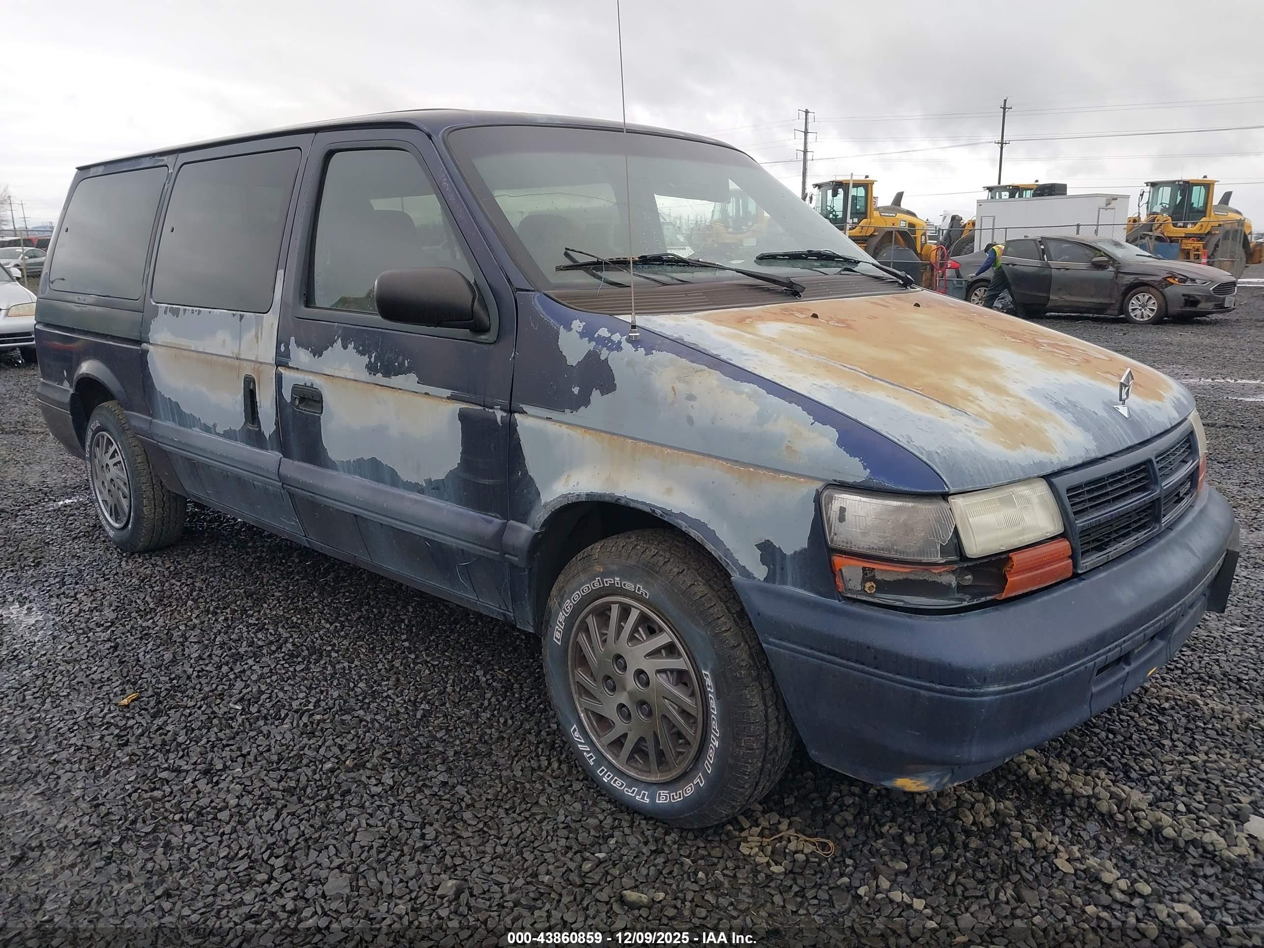 1995 Dodge Grand Caravan   Blue vin: 1B4GH2432SX504046