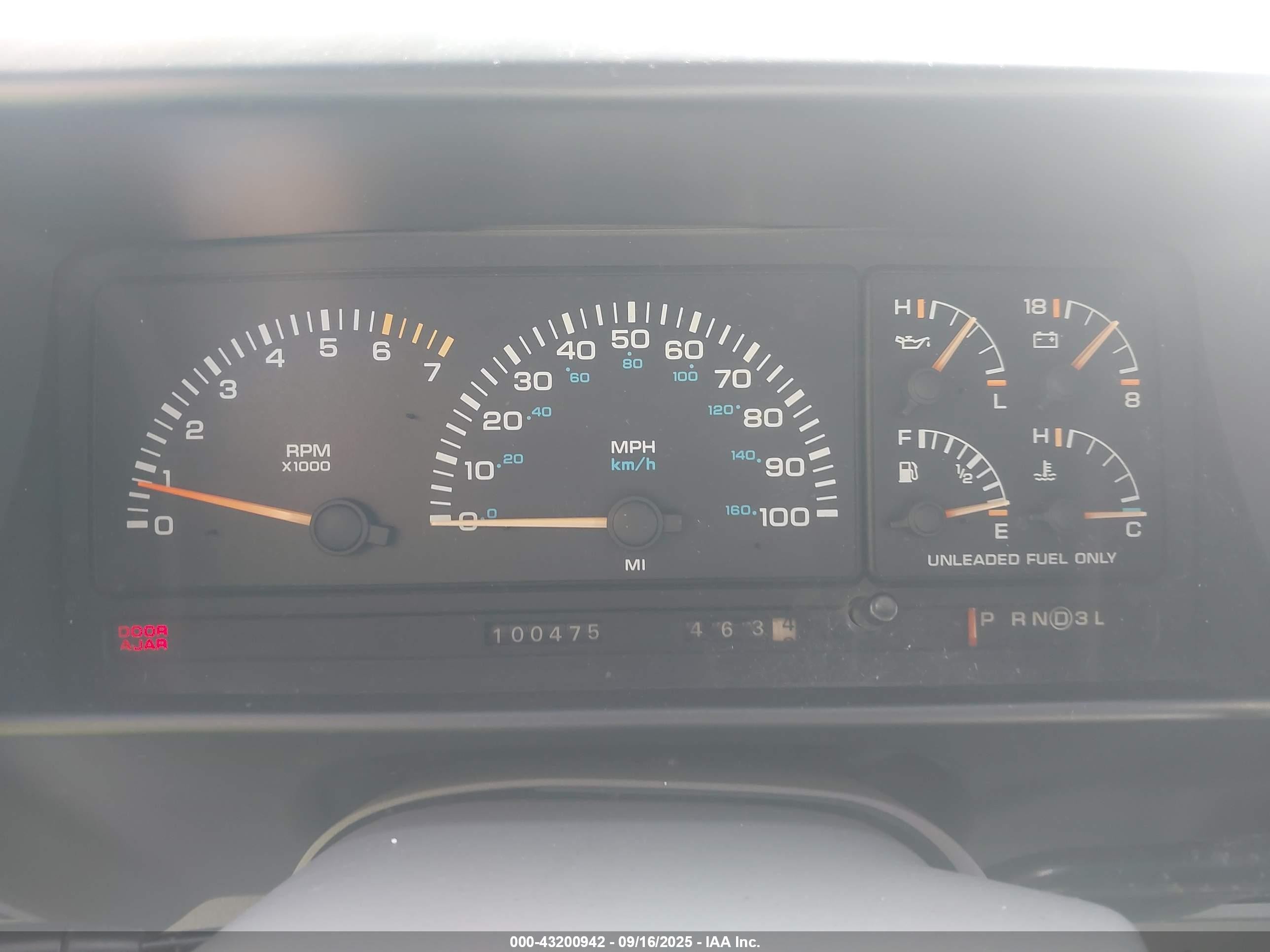 1993 Dodge Grand Caravan Se Red vin: 1B4GH44R2PX641611
