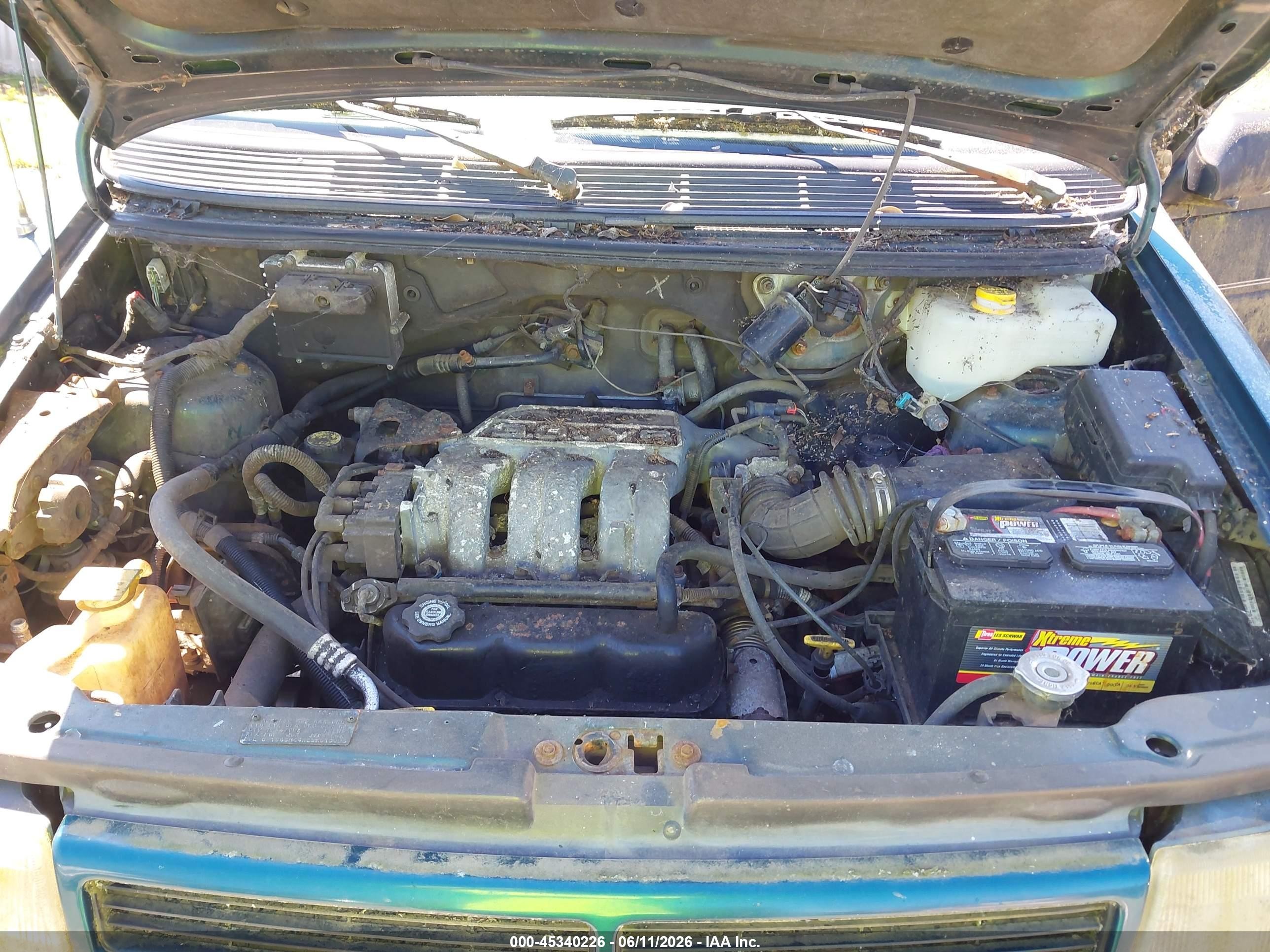 1995 Dodge Grand Caravan Se Green vin: 1B4GH44R2SX616006
