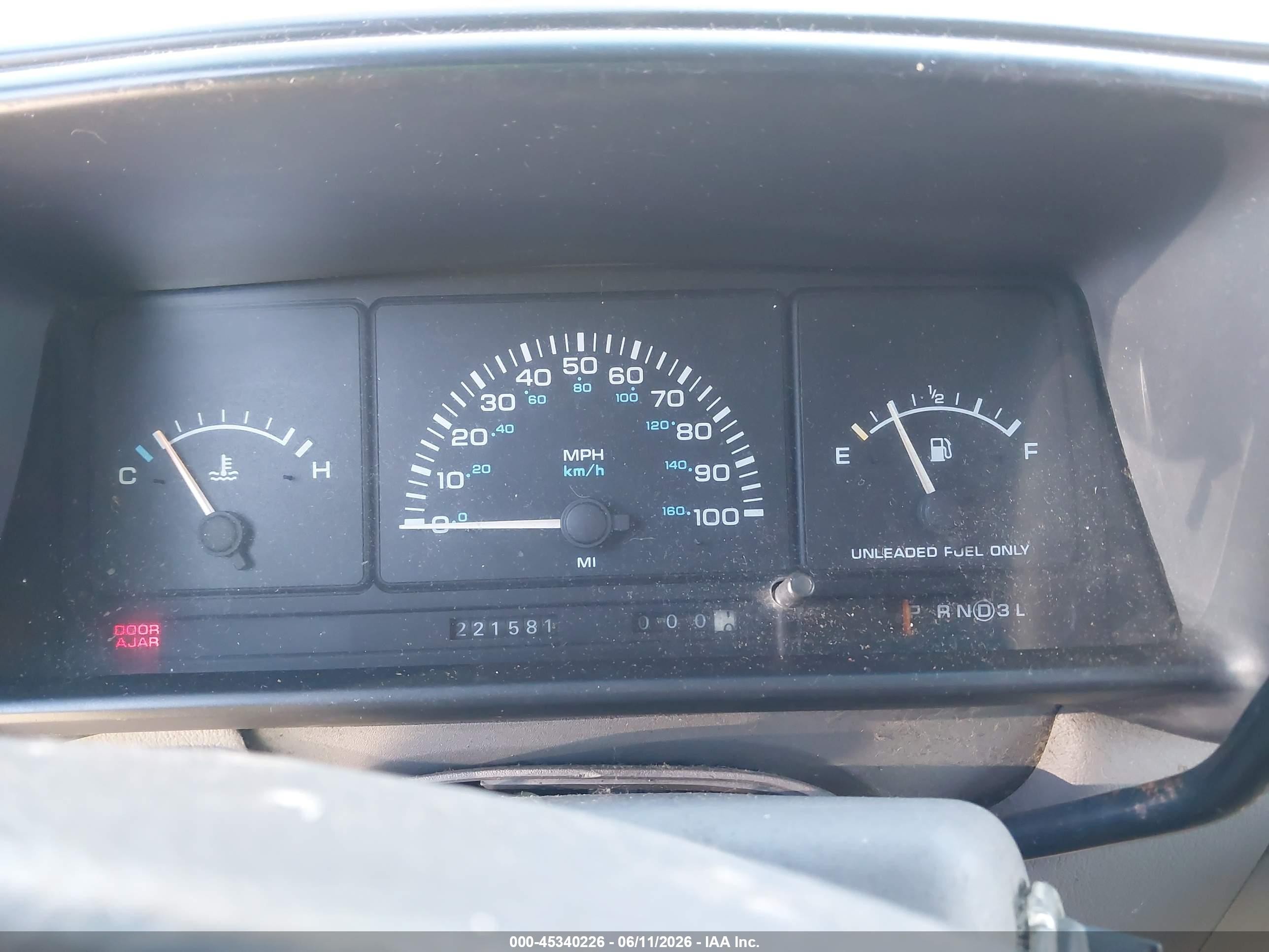1995 Dodge Grand Caravan Se Green vin: 1B4GH44R2SX616006