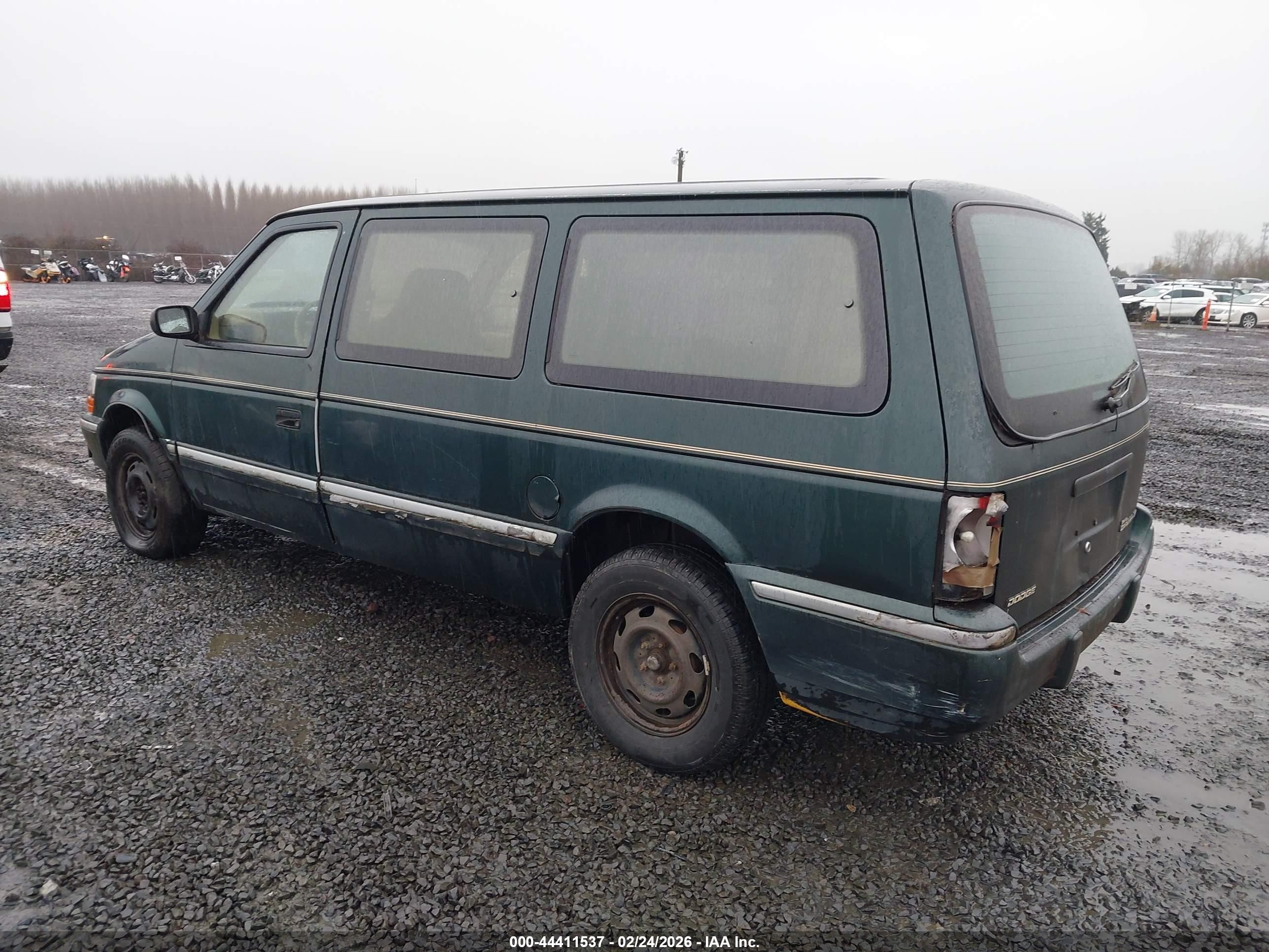 1993 Dodge Grand Caravan Se Green vin: 1B4GH44R4PX613745