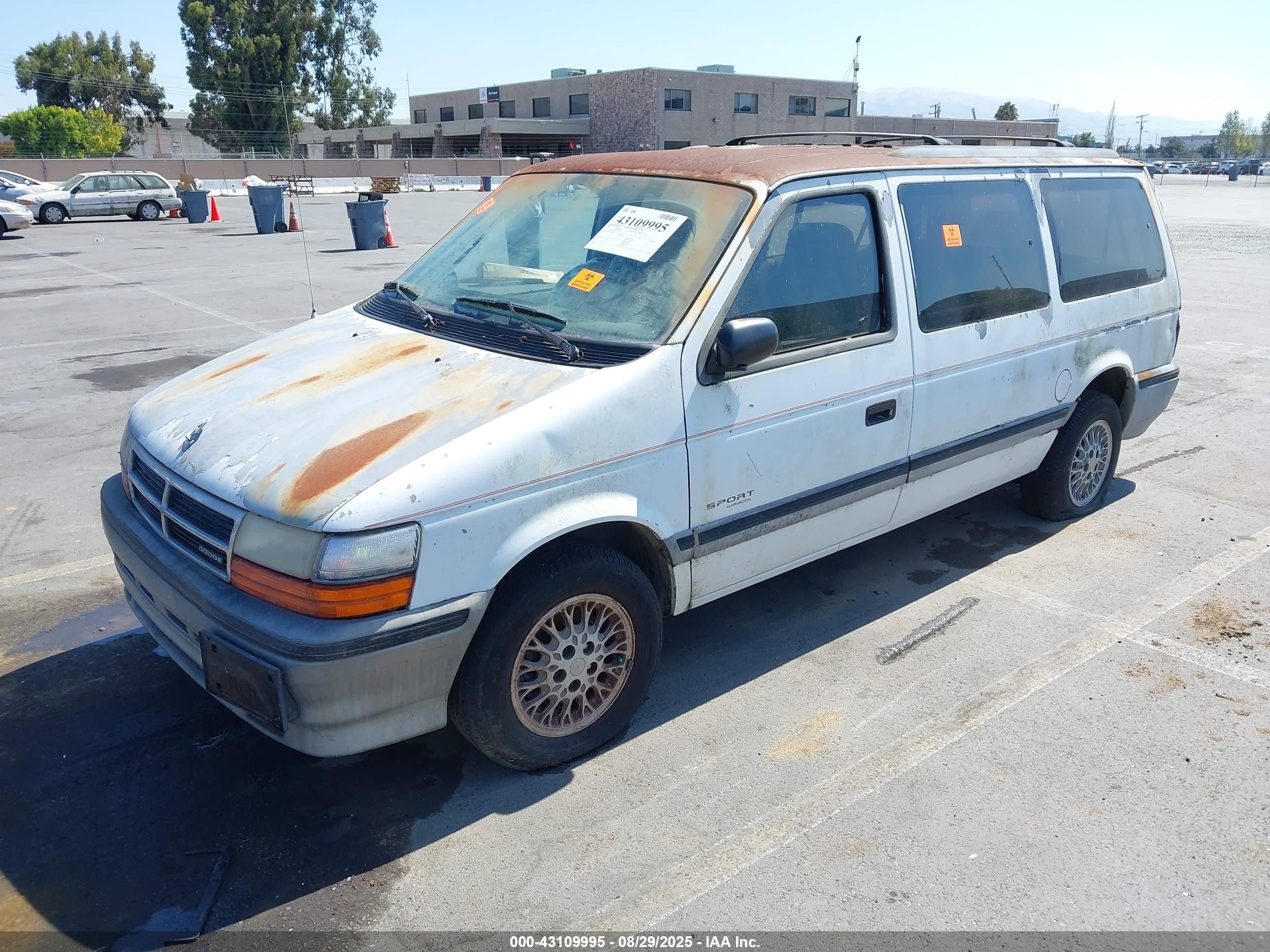 1993 Dodge Grand Caravan Se Turquoise vin: 1B4GH44R5PX771527
