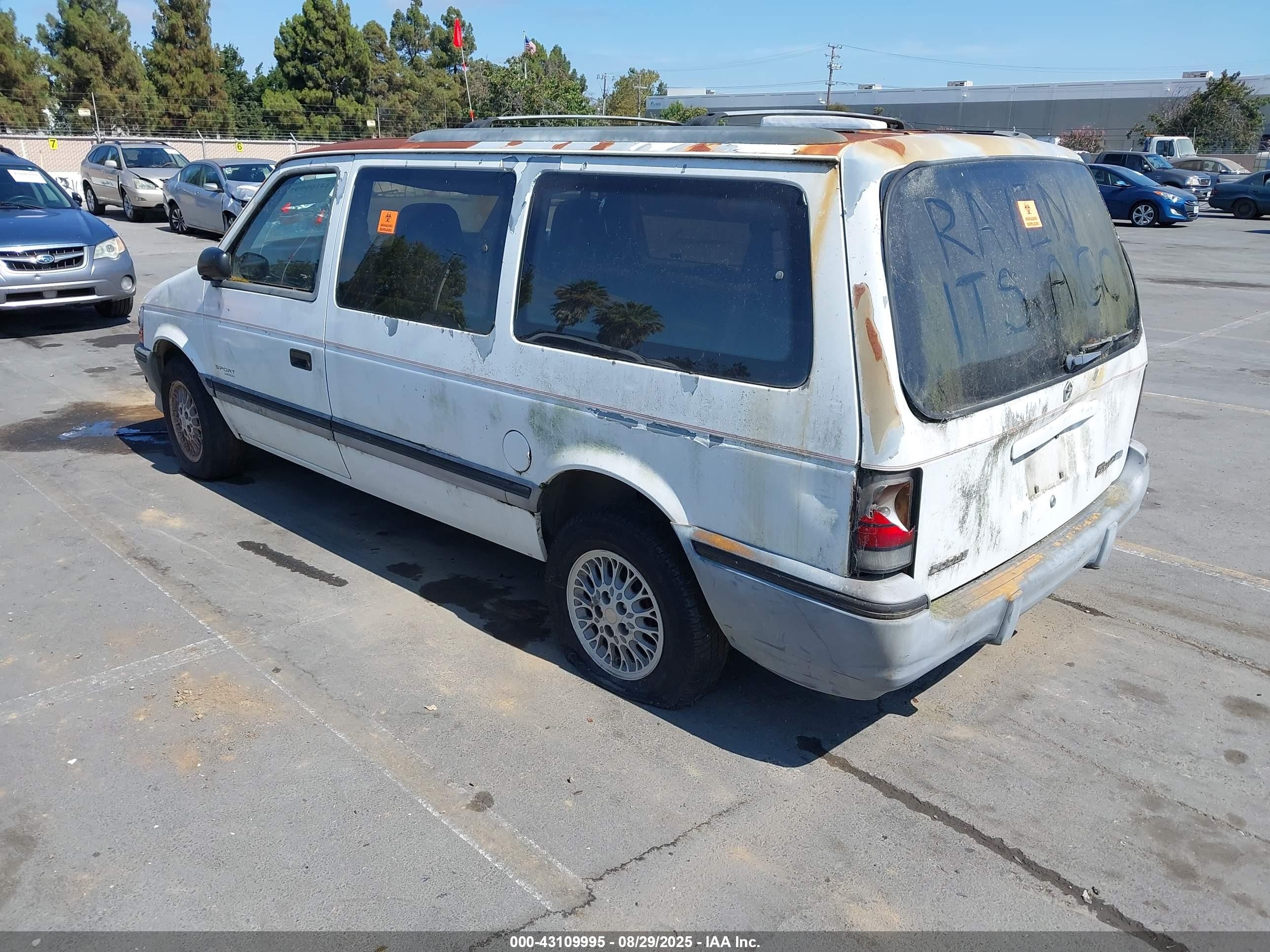 1993 Dodge Grand Caravan Se Turquoise vin: 1B4GH44R5PX771527