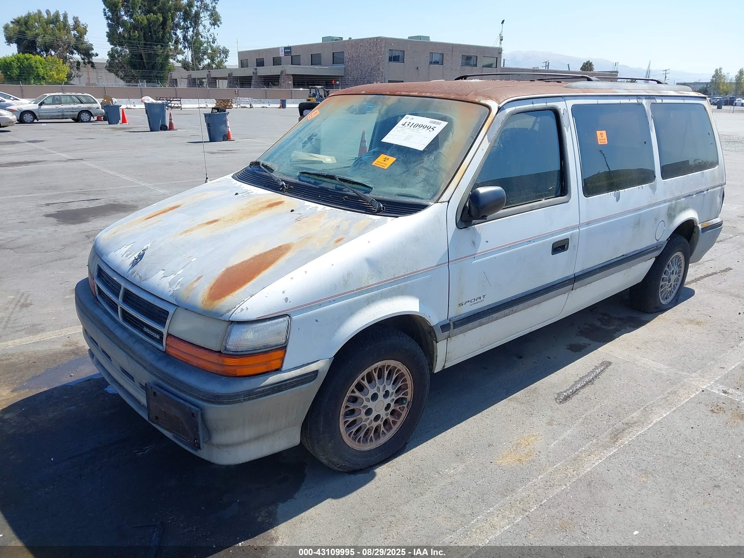 1993 Dodge Grand Caravan Se Turquoise vin: 1B4GH44R5PX771527