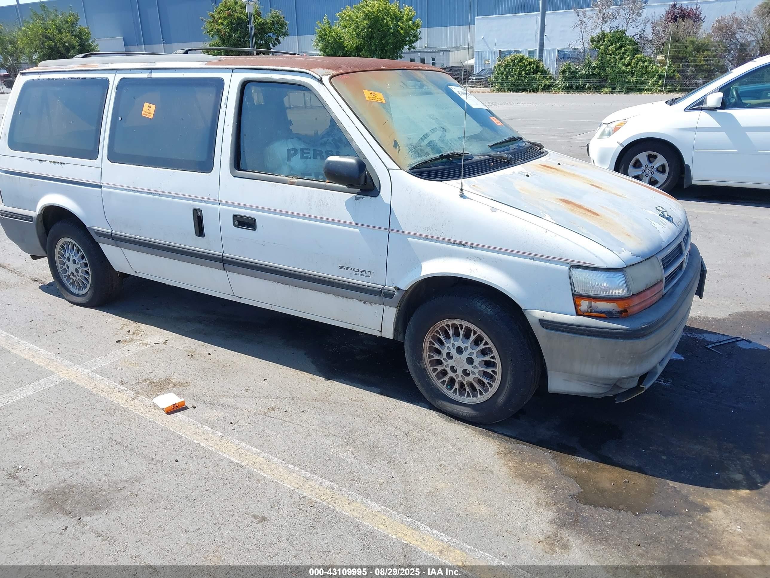 1993 Dodge Grand Caravan Se Turquoise vin: 1B4GH44R5PX771527