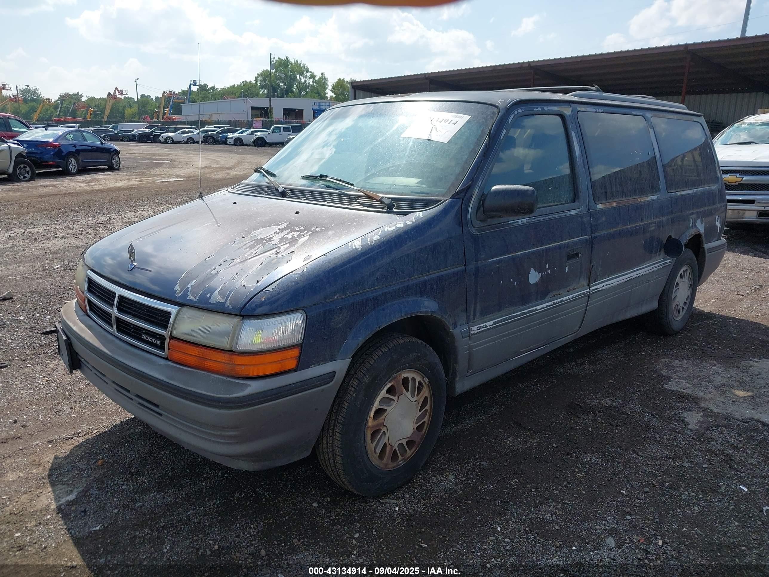 1993 Dodge Grand Caravan Le/es Blue vin: 1B4GH54R4PX608325