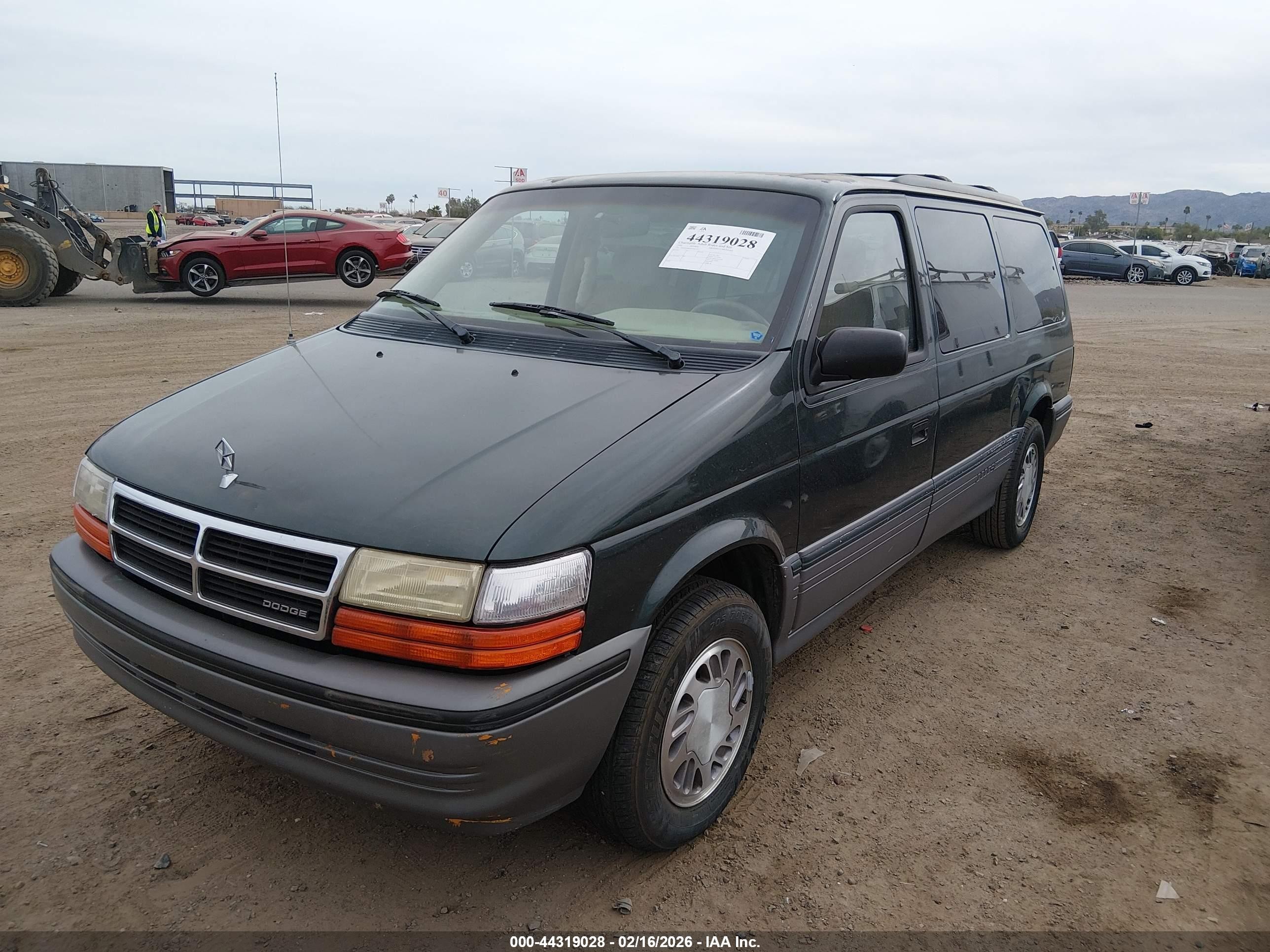 1993 Dodge Grand Caravan Le/es Green vin: 1B4GH54R9PX502291