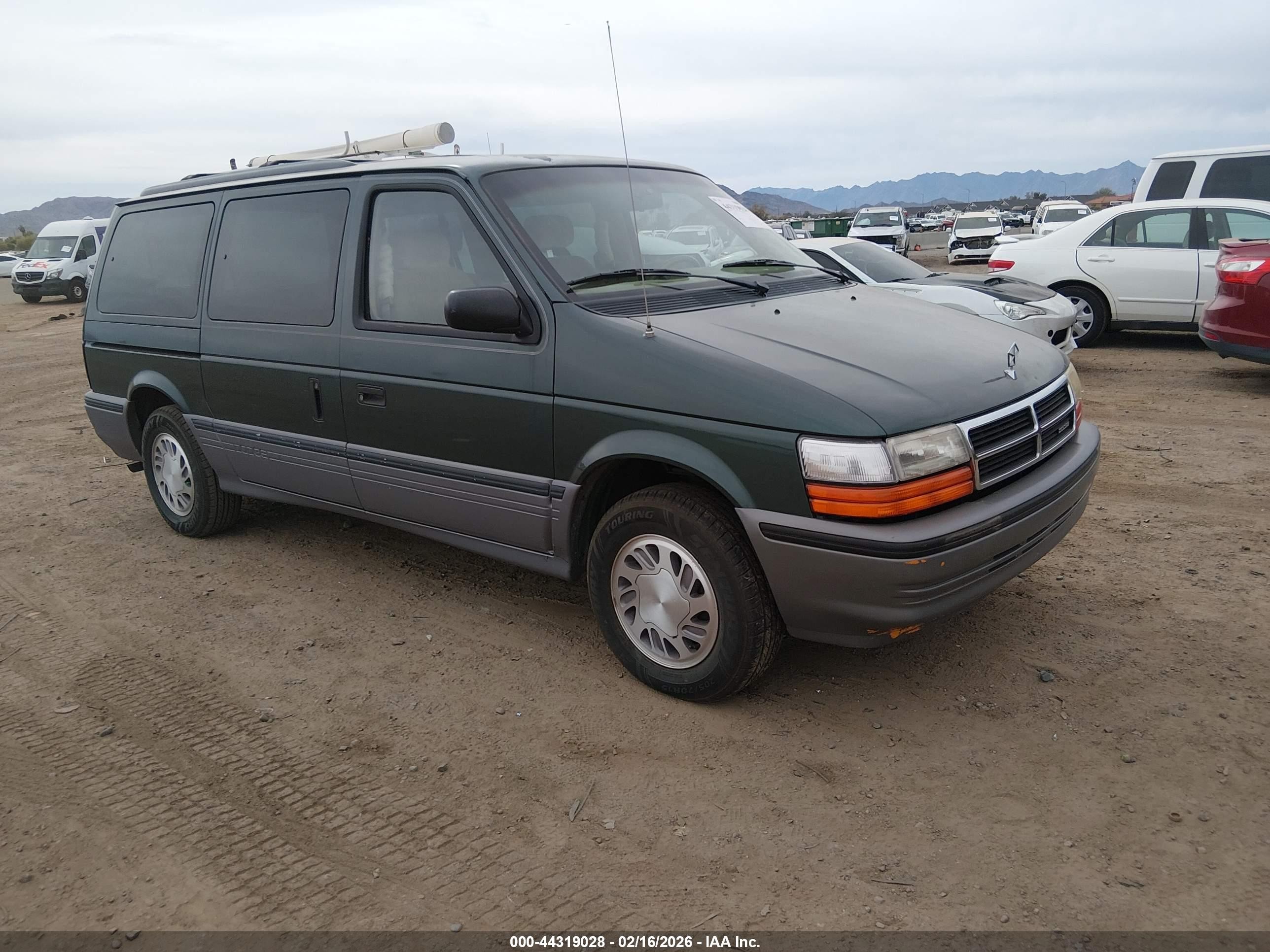 1993 Dodge Grand Caravan Le/es Green vin: 1B4GH54R9PX502291