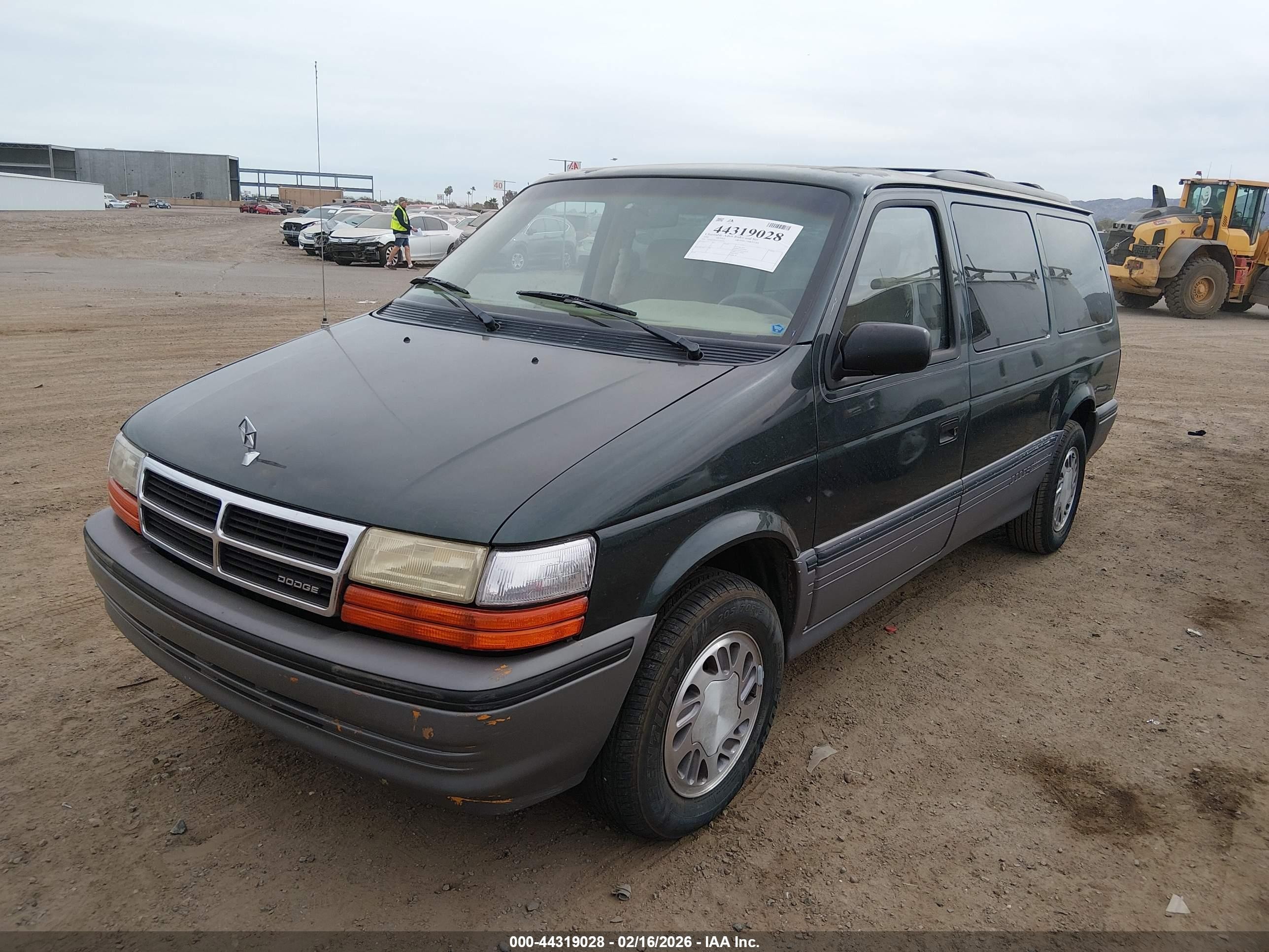 1993 Dodge Grand Caravan Le/es Green vin: 1B4GH54R9PX502291