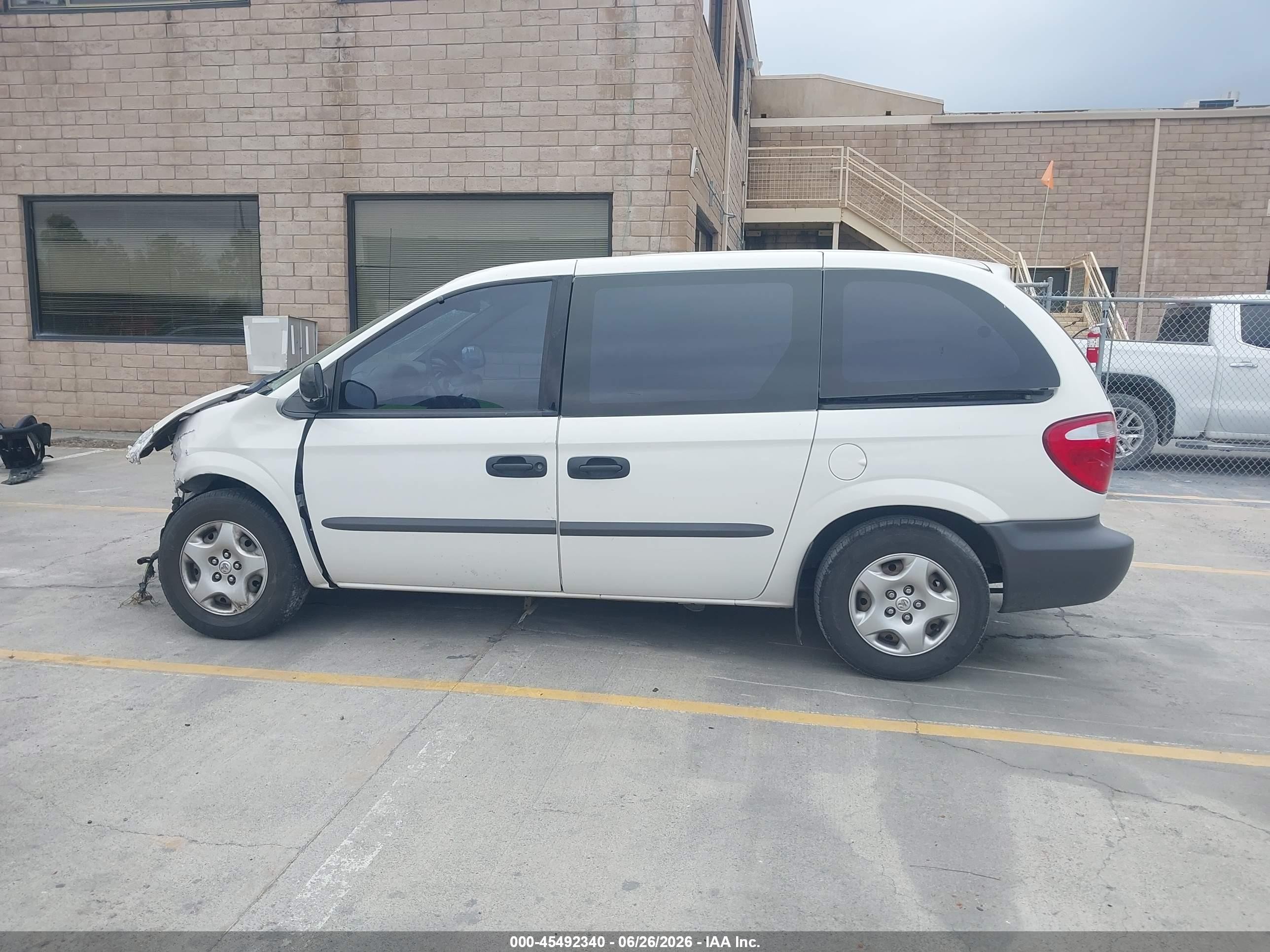 2002 Dodge Caravan Ec White vin: 1B4GP15B22B635753