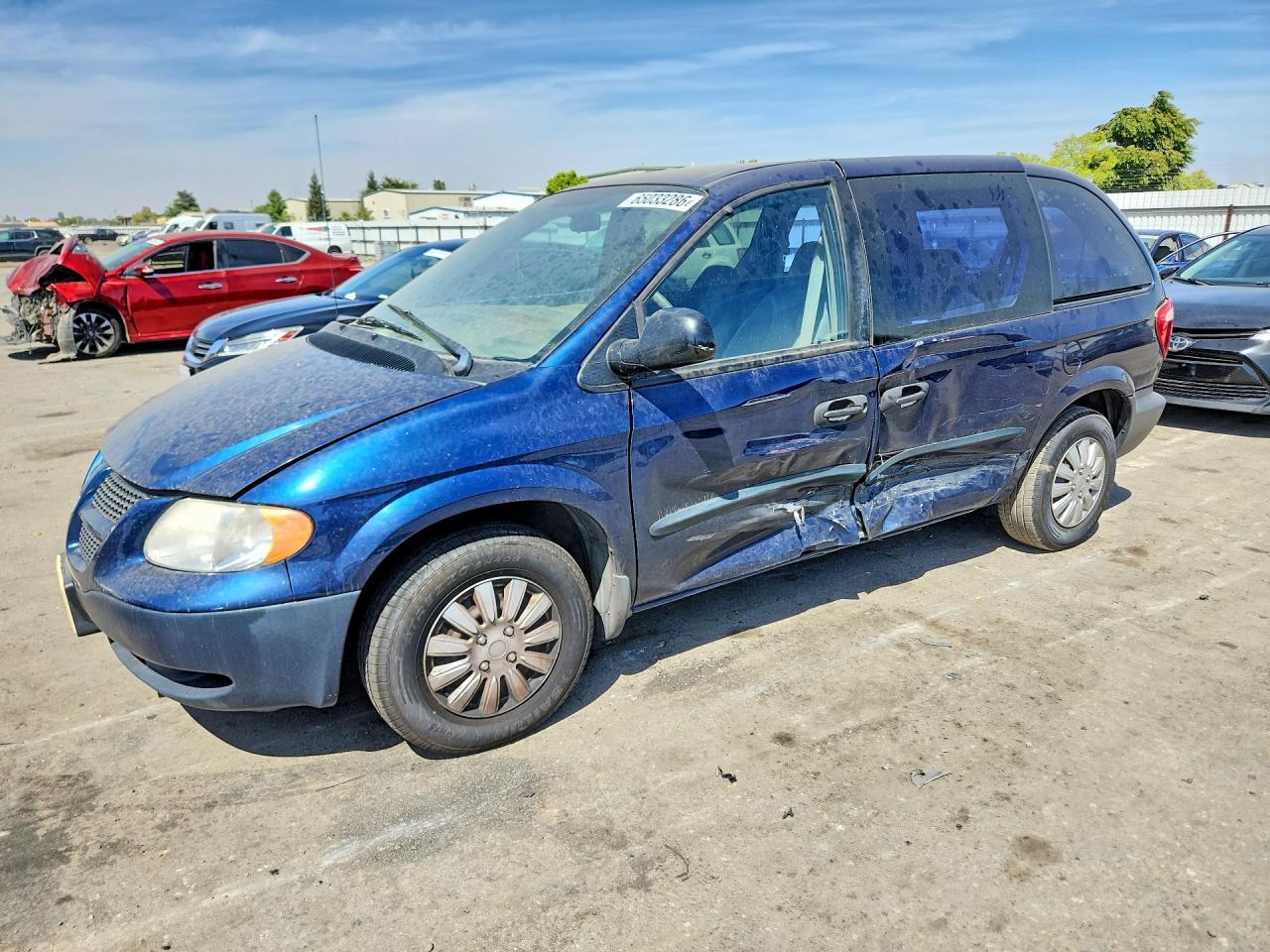 2002 Dodge Caravan Ec Blue vin: 1B4GP15BX2B632860