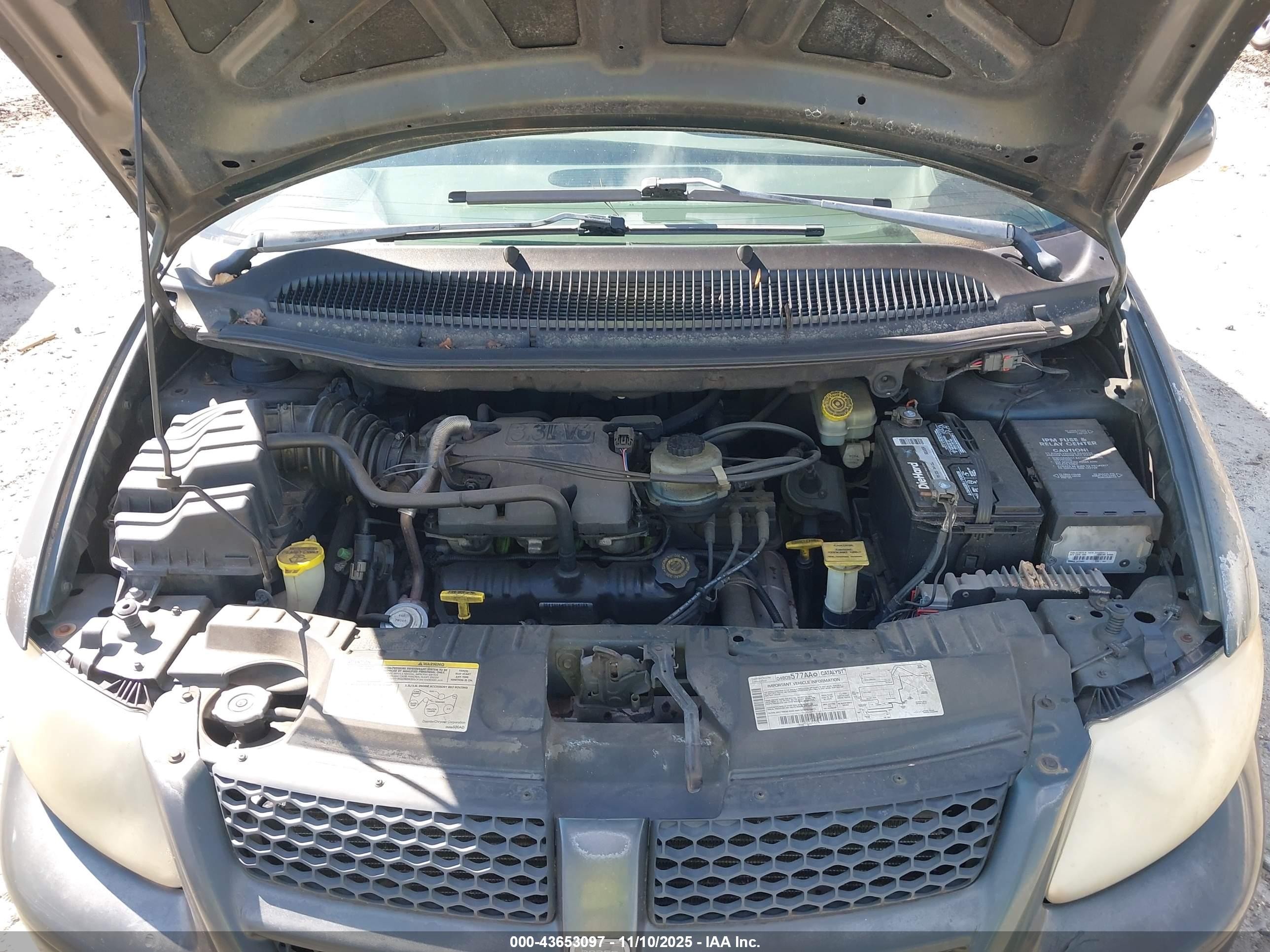 2001 Dodge Grand Caravan Se Green vin: 1B4GP24321B240793