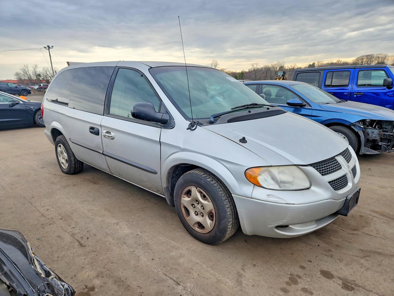 2002 Dodge Caravan Se Silver vin: 1B4GP24322B605359