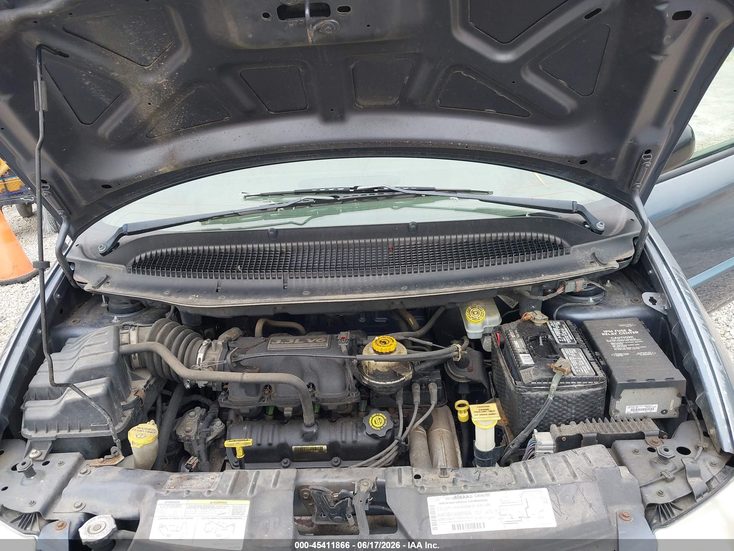 2002 Dodge Grand Caravan Se Blue vin: 1B4GP24372B733435