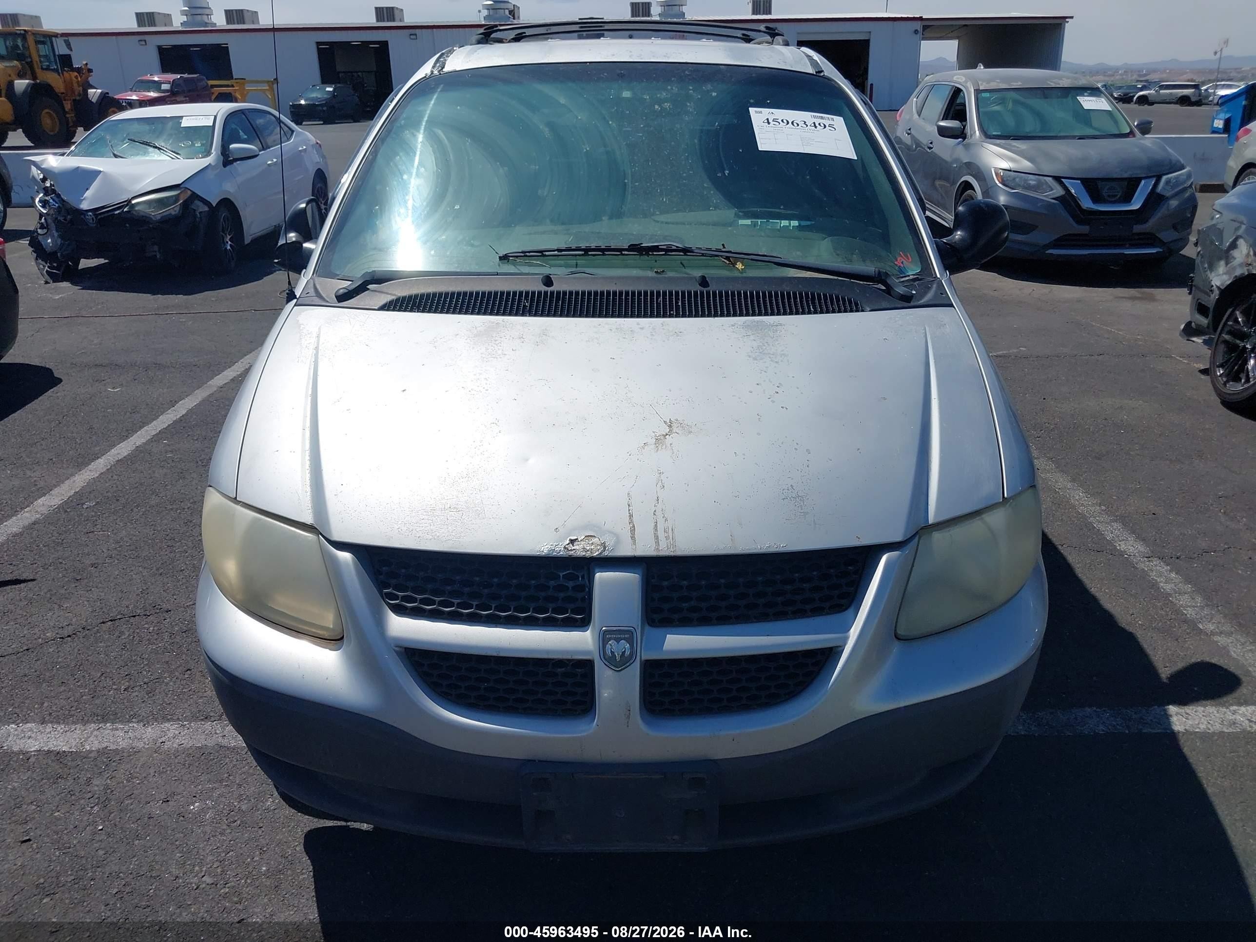 2001 Dodge Caravan Se Silver vin: 1B4GP25321B233504