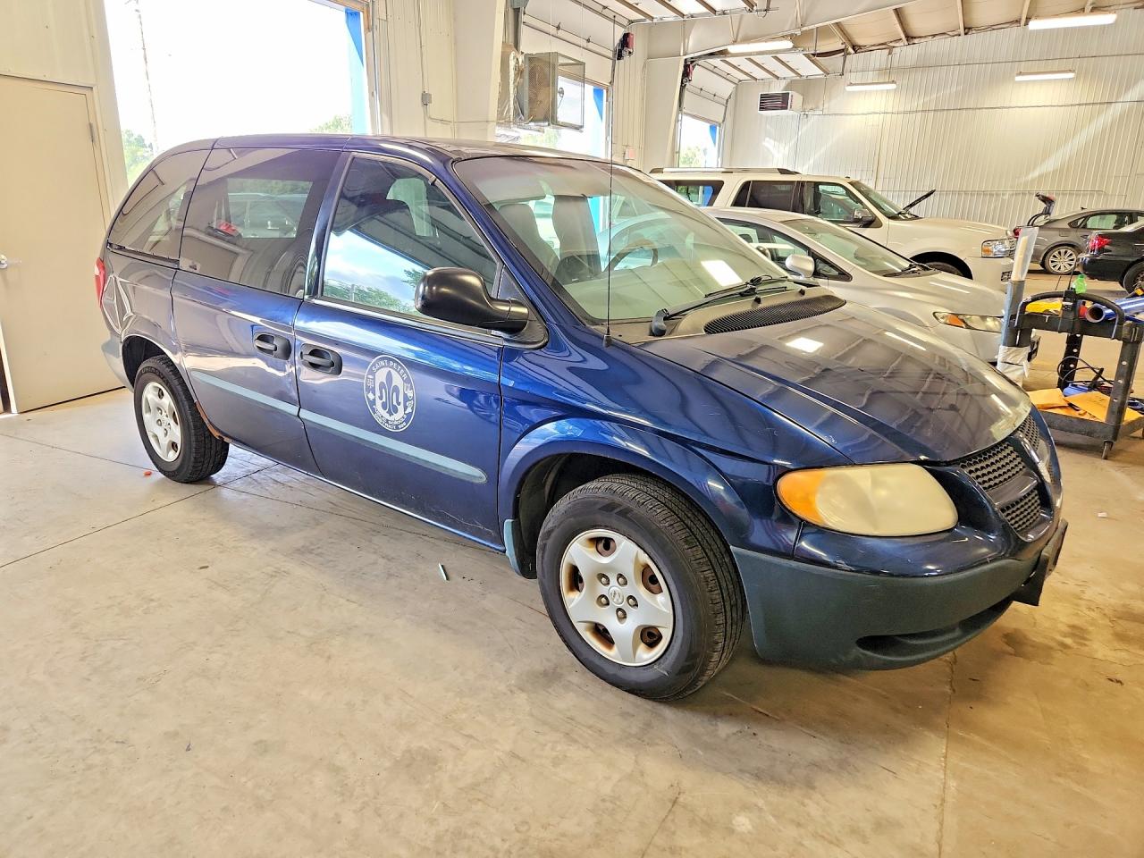 2002 Dodge Caravan Se Blue vin: 1B4GP25332B541914