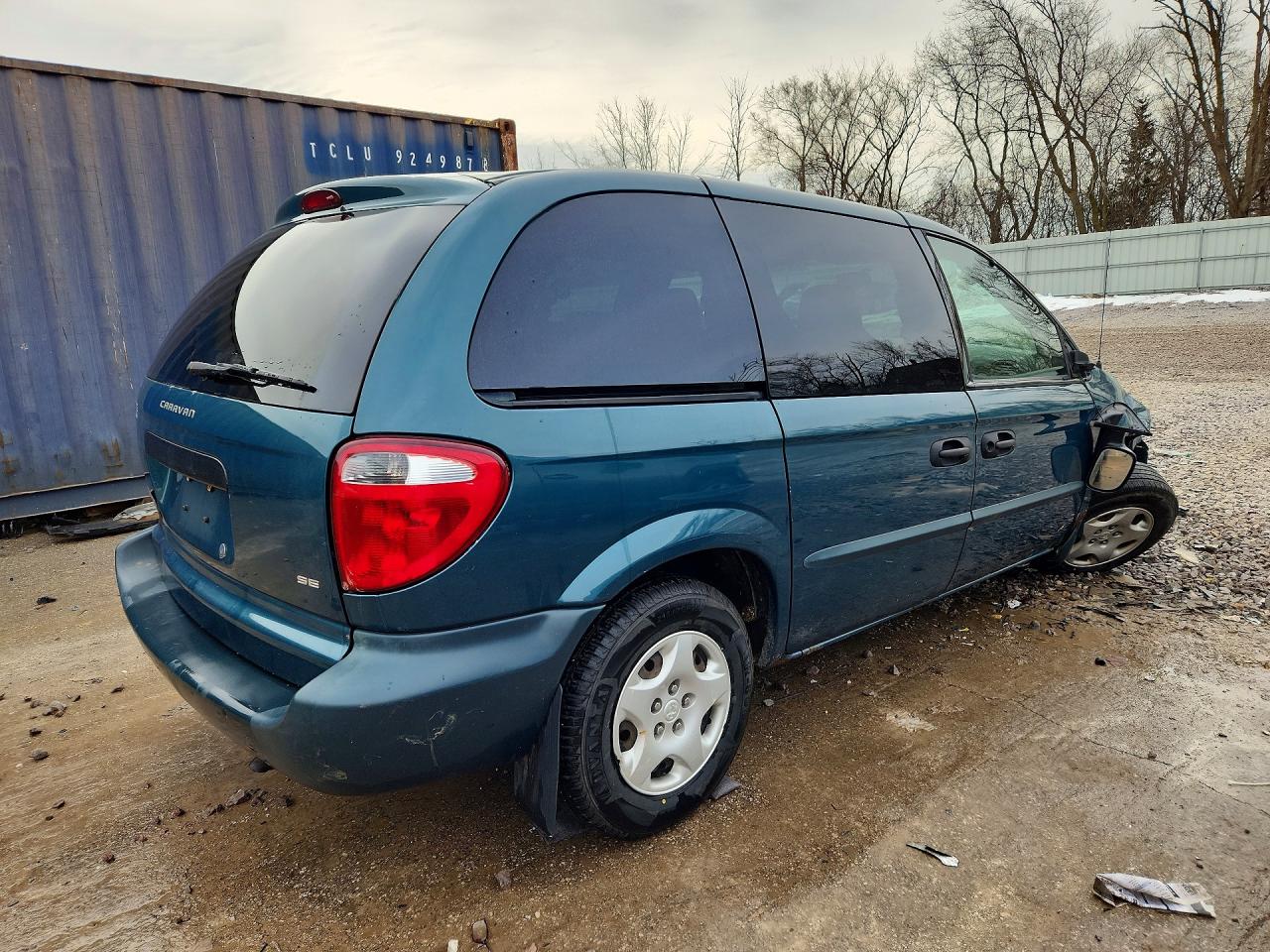 2002 Dodge Caravan Se Blue vin: 1B4GP25332B674608