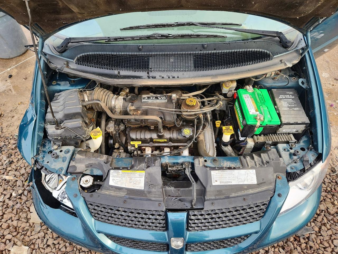 2002 Dodge Caravan Se Blue vin: 1B4GP25332B674608