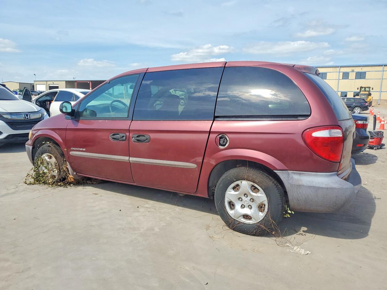 2001 Dodge Caravan Se Burgundy vin: 1B4GP25371B169928