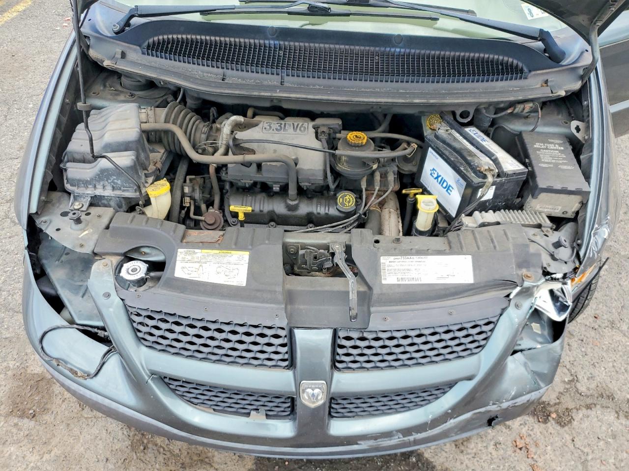 2002 Dodge Caravan Se Серый vin: 1B4GP25372B512156