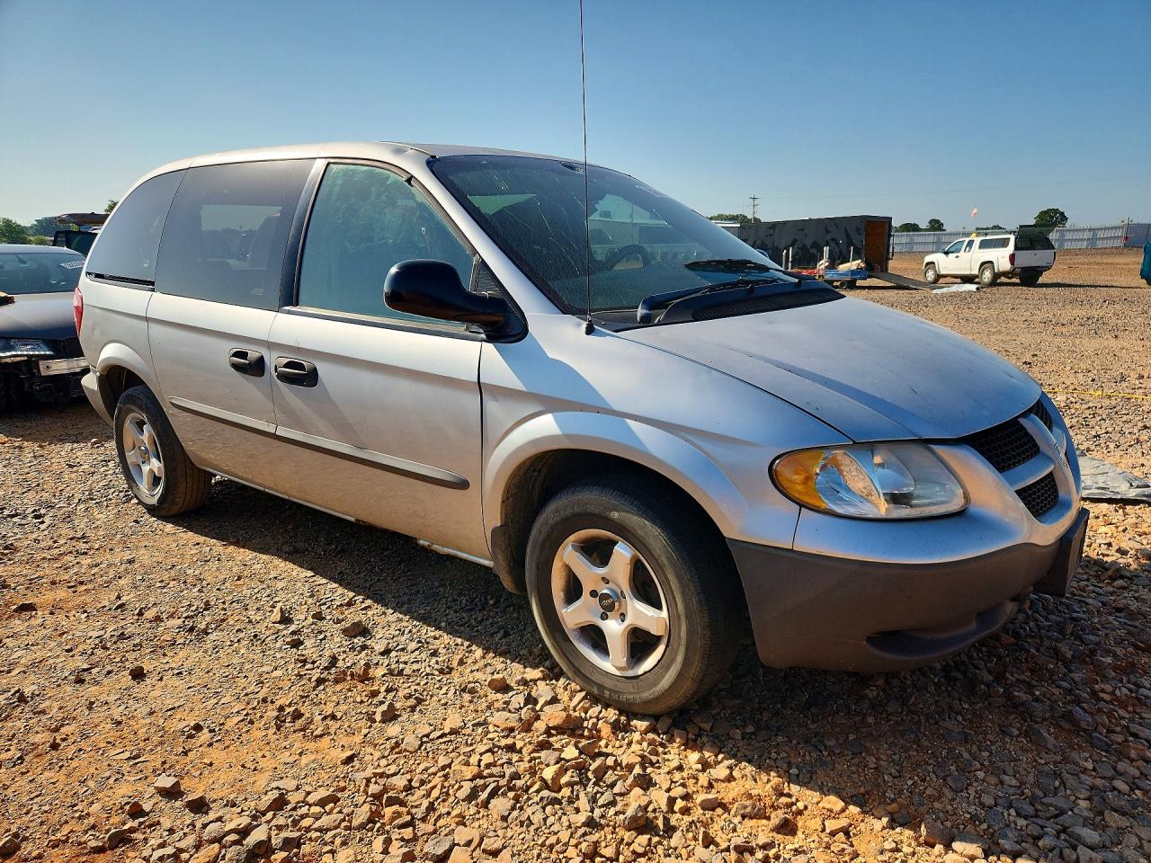 2002 Dodge Caravan Se Silver vin: 1B4GP25372B648335
