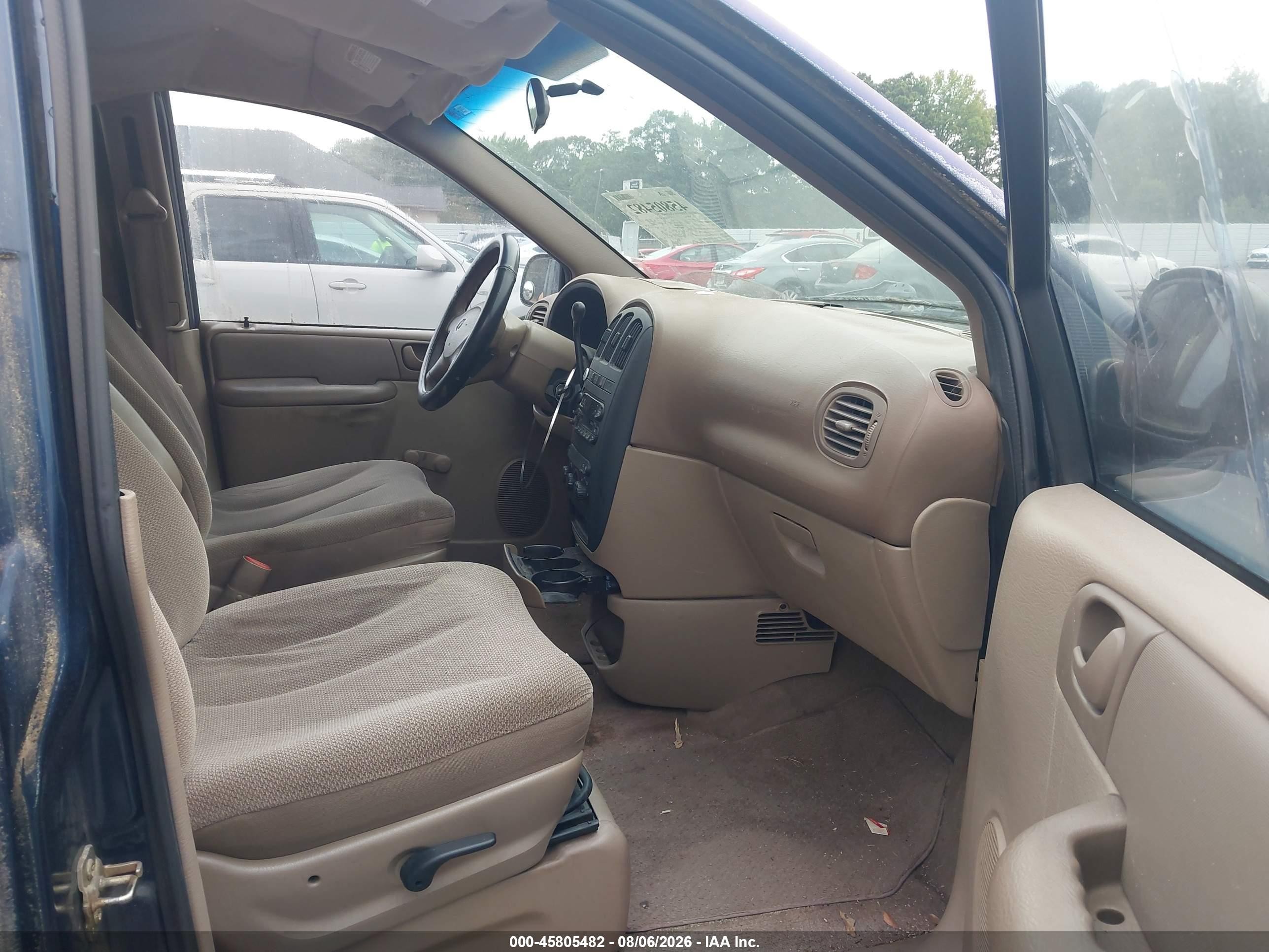 2002 Dodge Caravan Se Blue vin: 1B4GP25392B739316