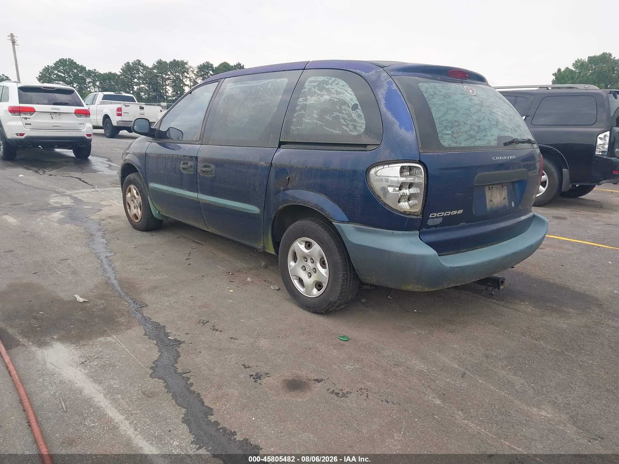 2002 Dodge Caravan Se Blue vin: 1B4GP25392B739316
