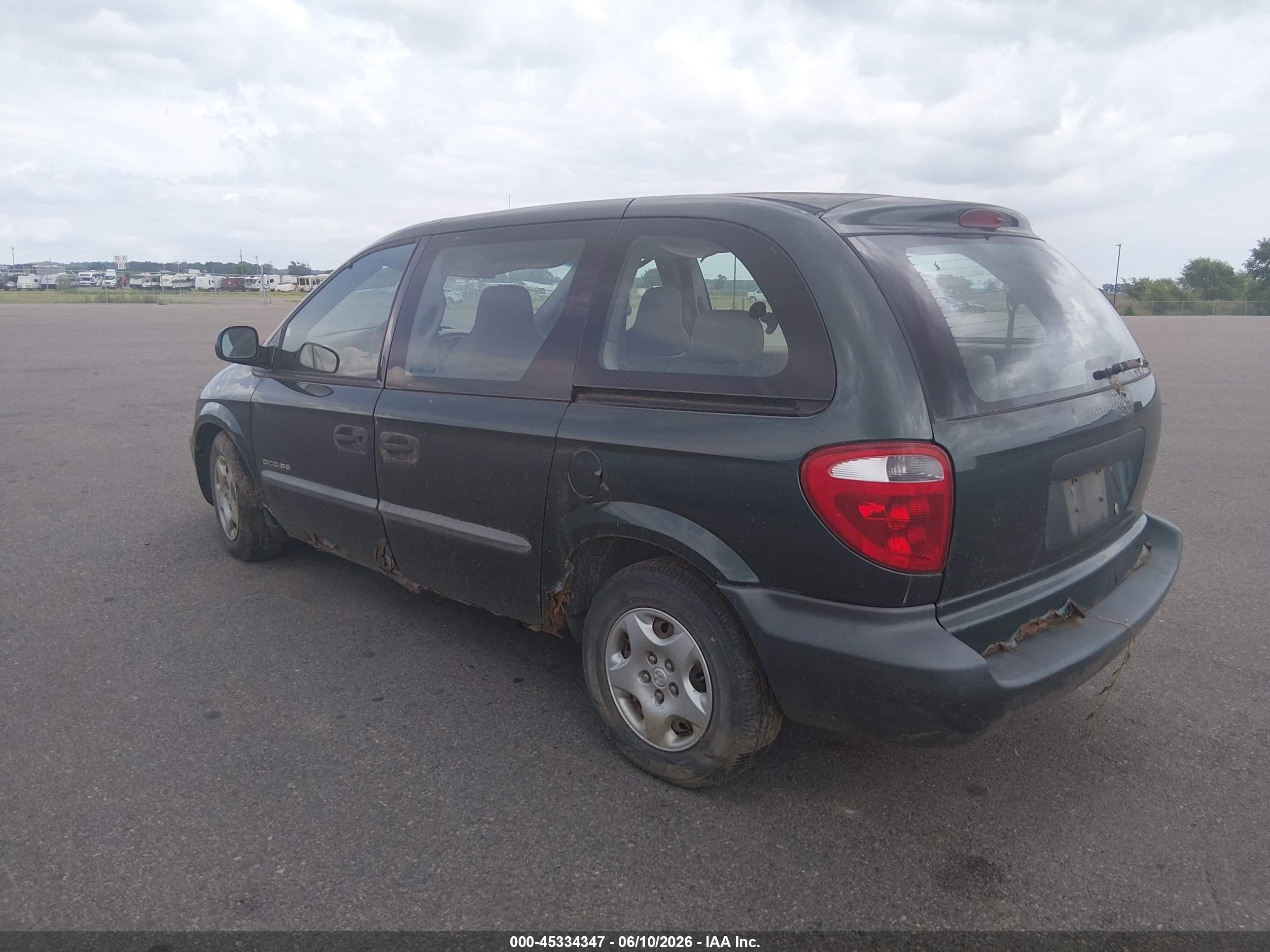 2001 Dodge Caravan Se Green vin: 1B4GP25B31B118711