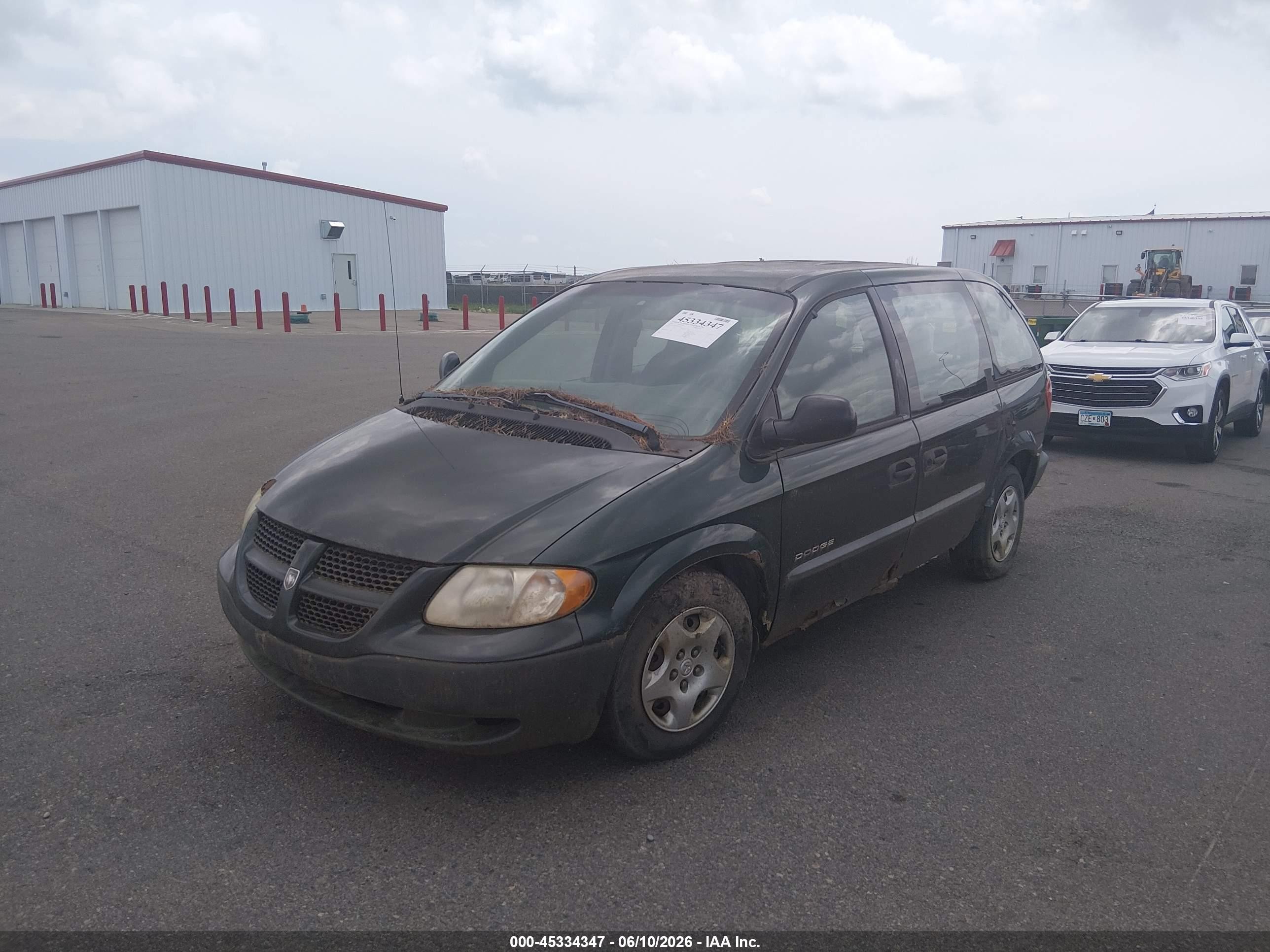 2001 Dodge Caravan Se Green vin: 1B4GP25B31B118711