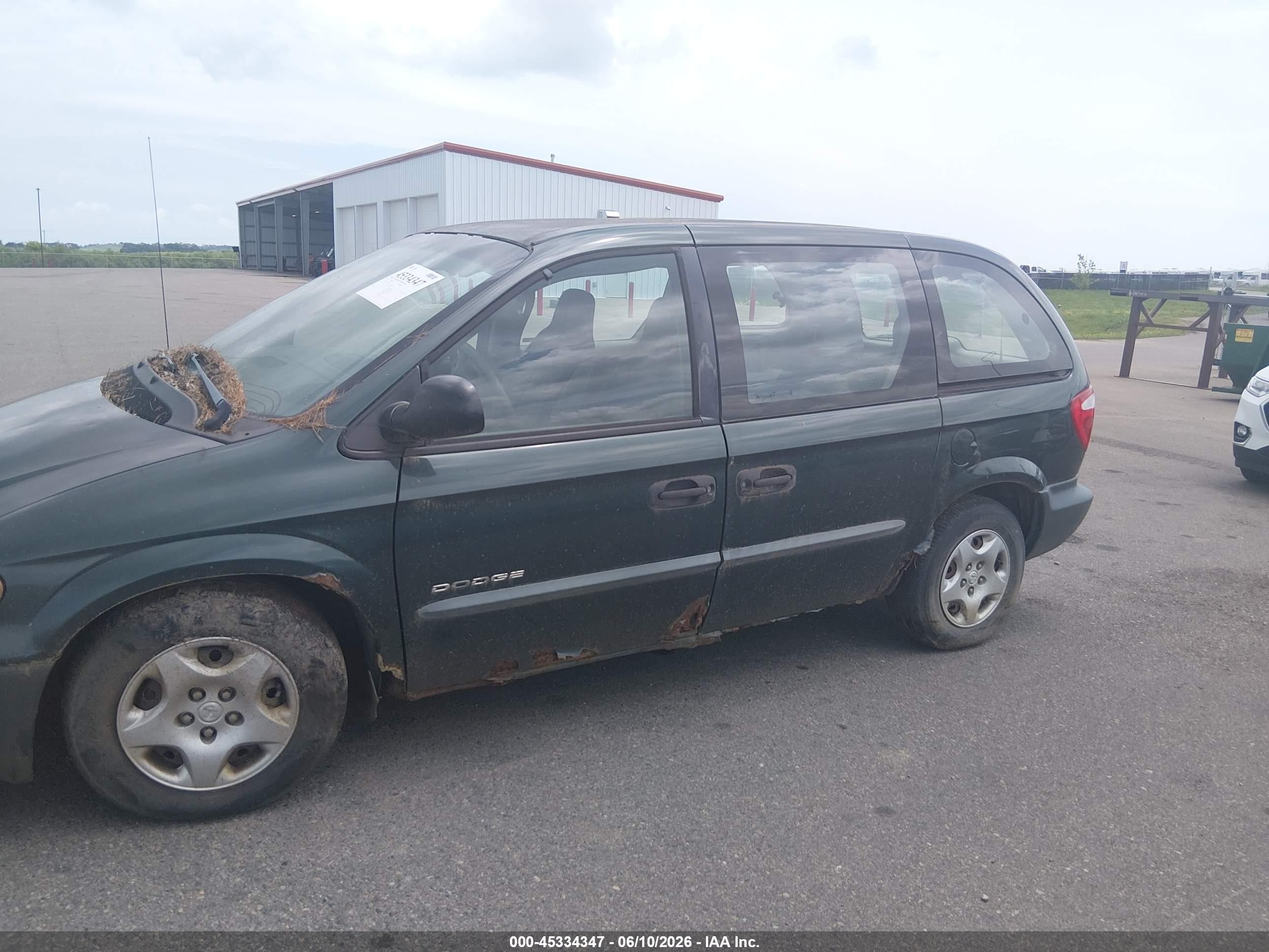 2001 Dodge Caravan Se Green vin: 1B4GP25B31B118711