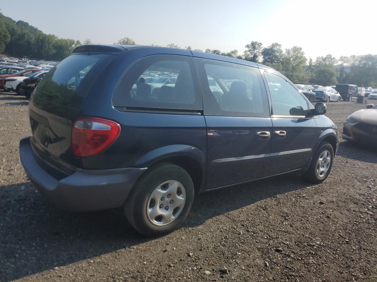 2002 Dodge Caravan Se Blue vin: 1B4GP25B62B551361