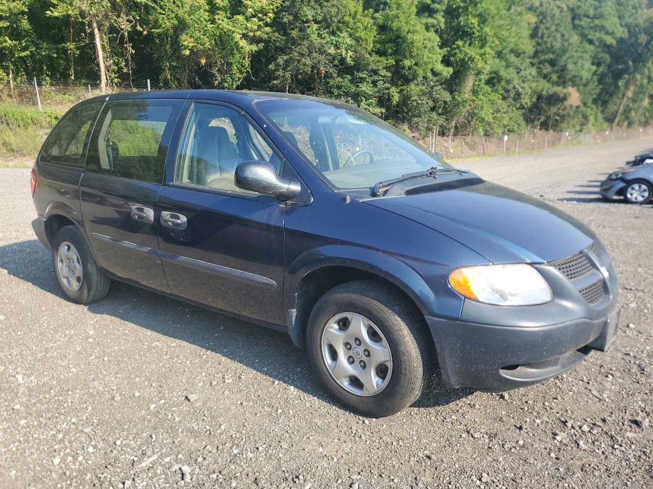2002 Dodge Caravan Se Blue vin: 1B4GP25B62B551361