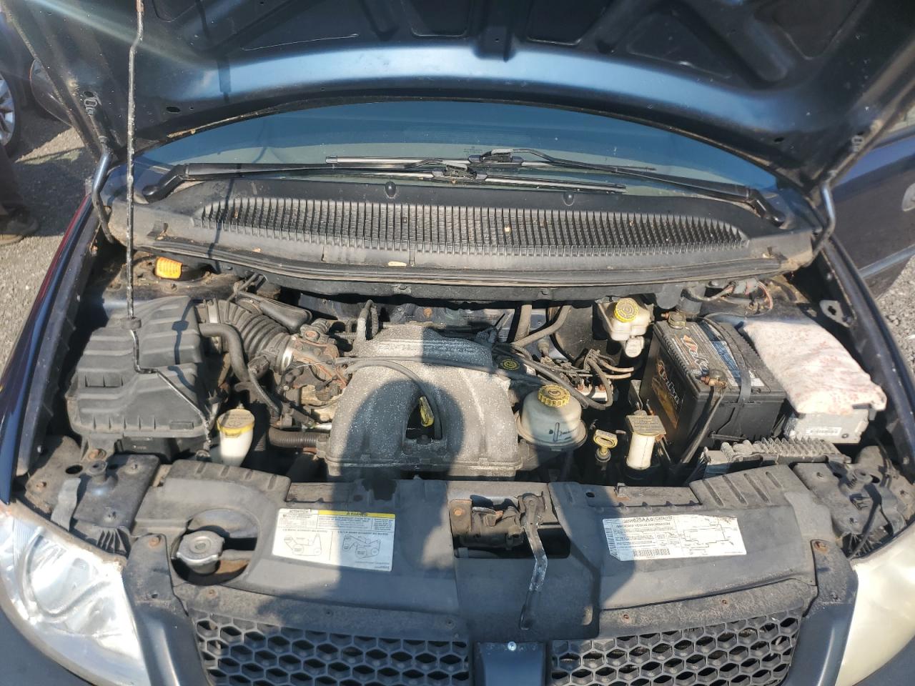 2002 Dodge Caravan Se Blue vin: 1B4GP25B62B551361