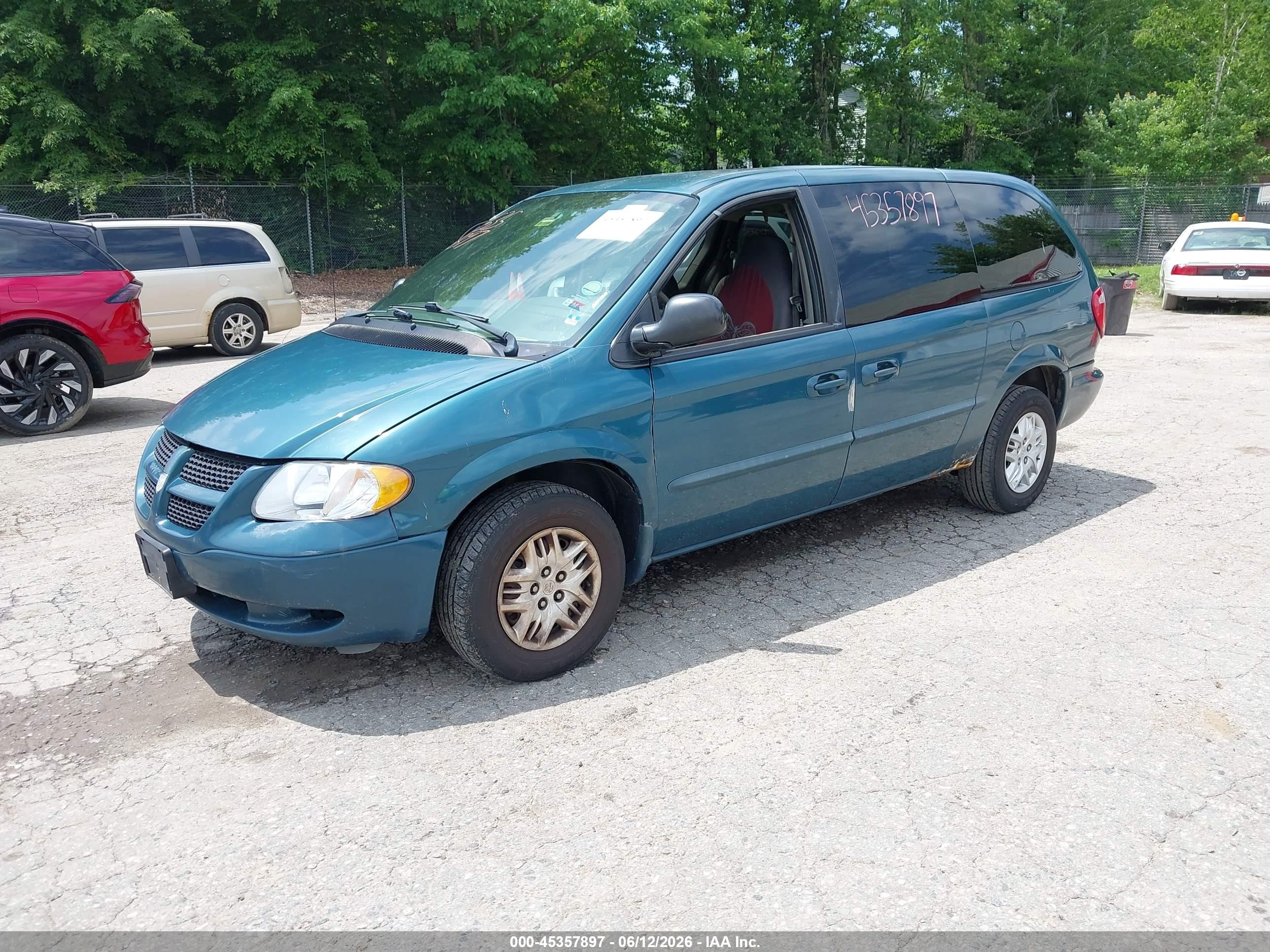 2002 Dodge Grand Caravan Sport Blue vin: 1B4GP44372B670493