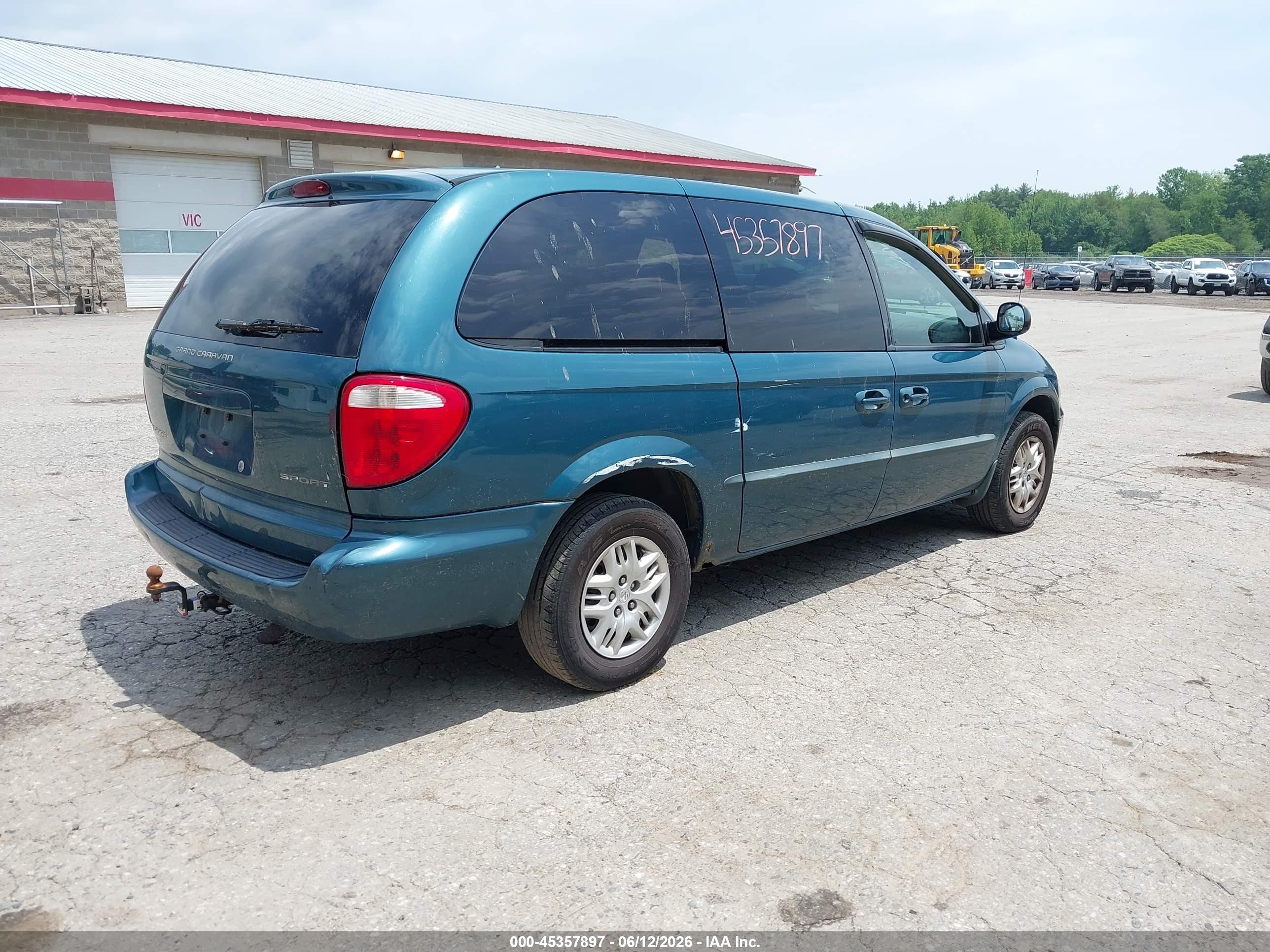 2002 Dodge Grand Caravan Sport Blue vin: 1B4GP44372B670493