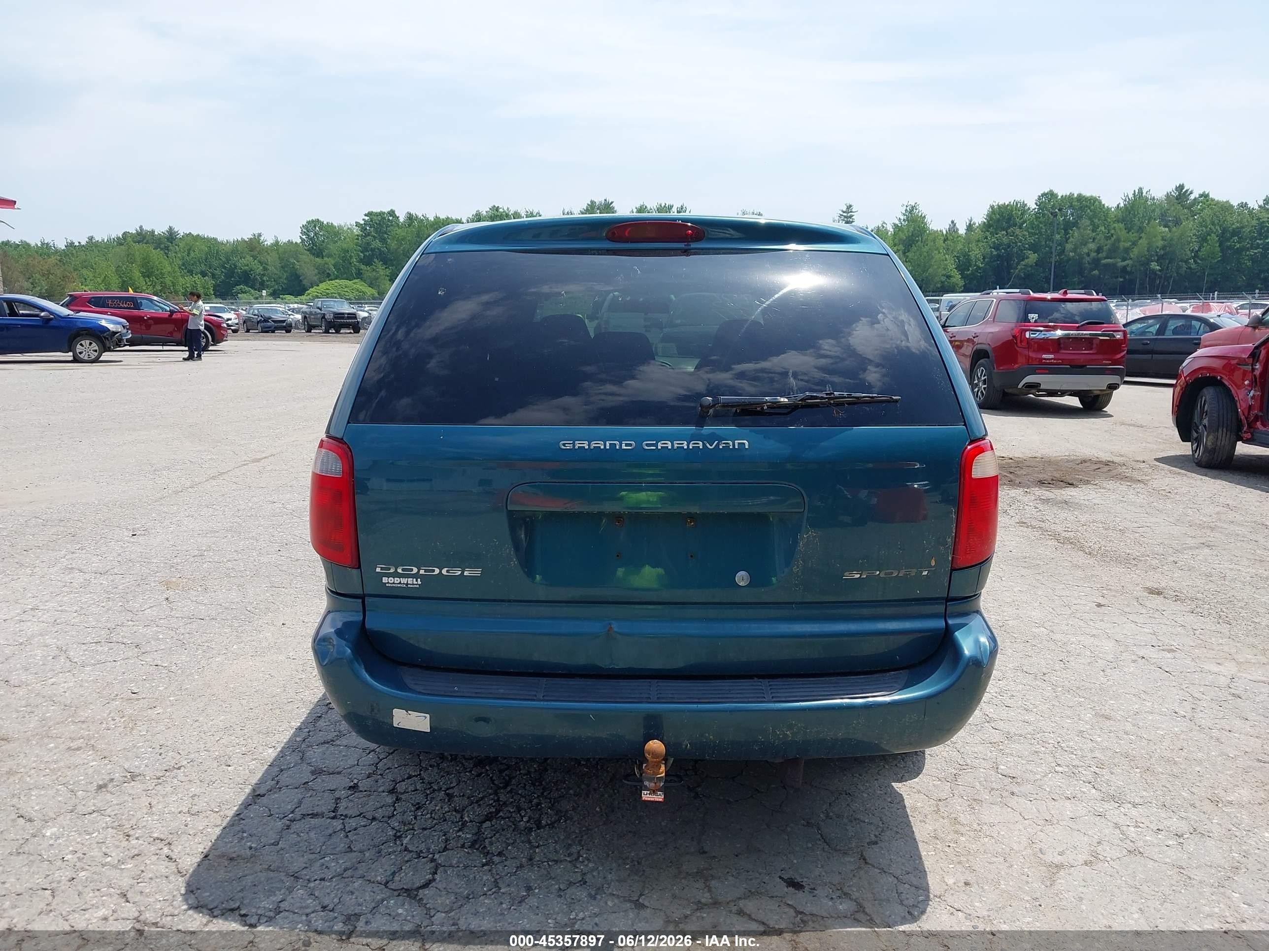 2002 Dodge Grand Caravan Sport Blue vin: 1B4GP44372B670493