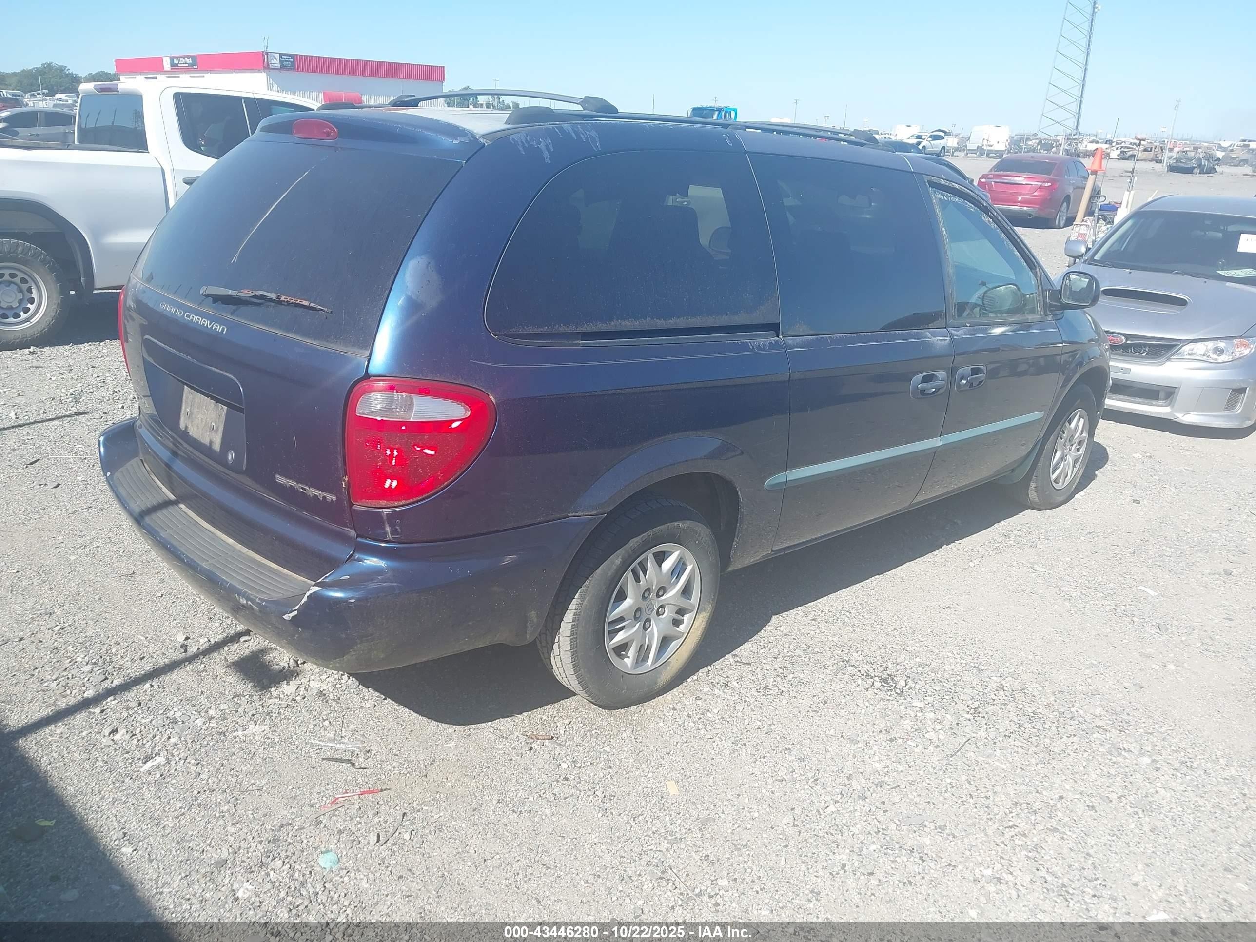 2002 Dodge Caravan Sport Navy vin: 1B4GP443X2B707150