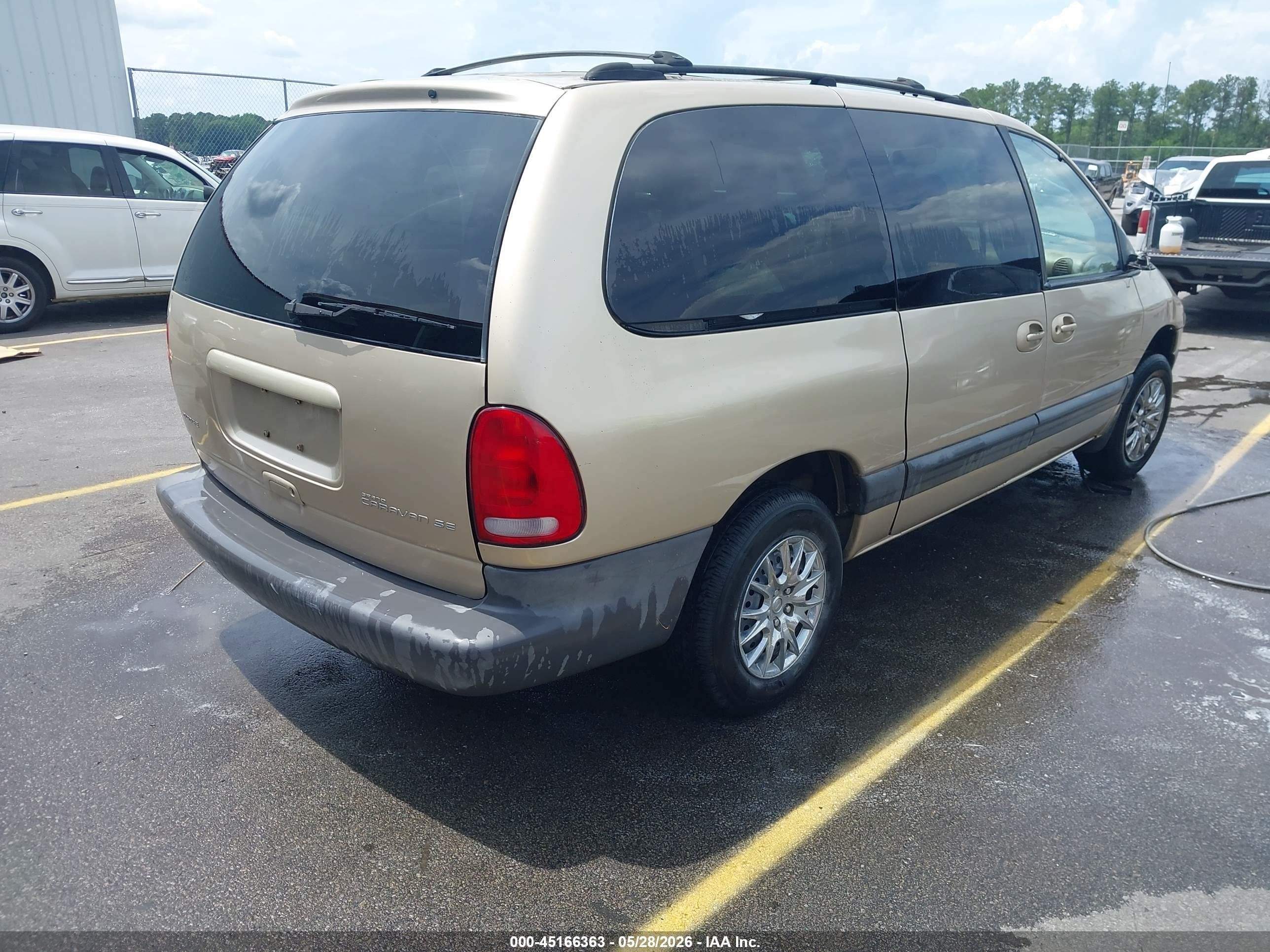 2000 Dodge Grand Caravan Se Beige vin: 1B4GP44G1YB638103