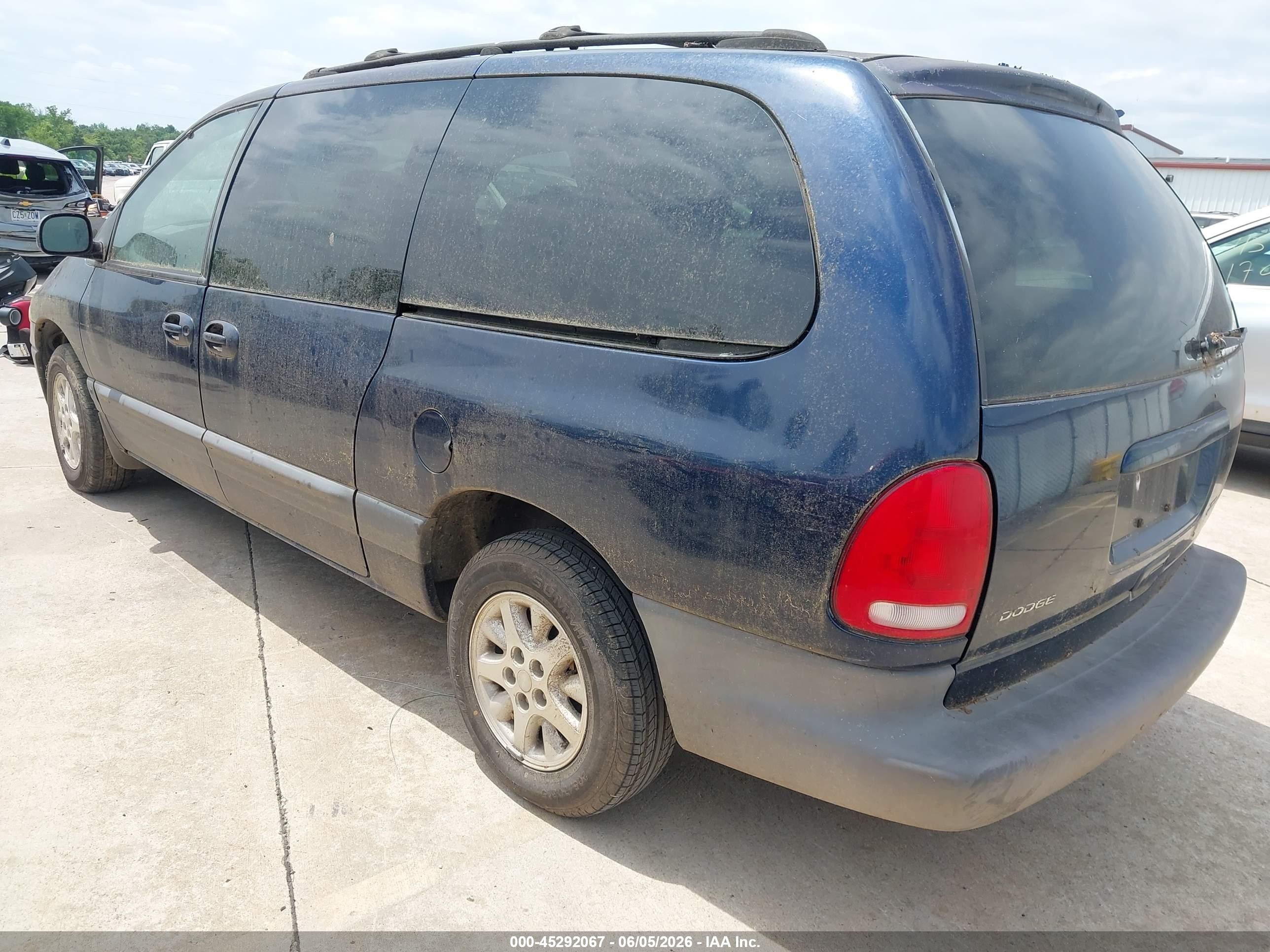 2000 Dodge Grand Caravan Se Blue vin: 1B4GP44G1YB685471