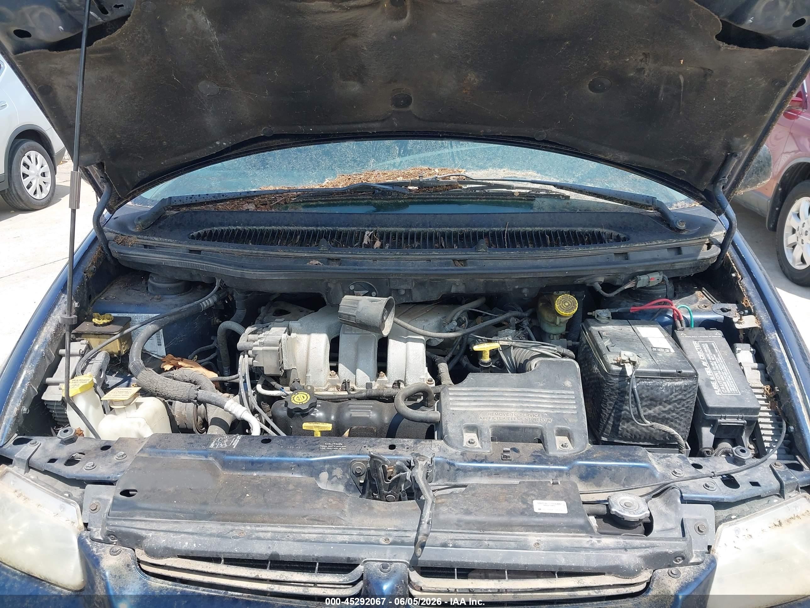 2000 Dodge Grand Caravan Se Blue vin: 1B4GP44G1YB685471