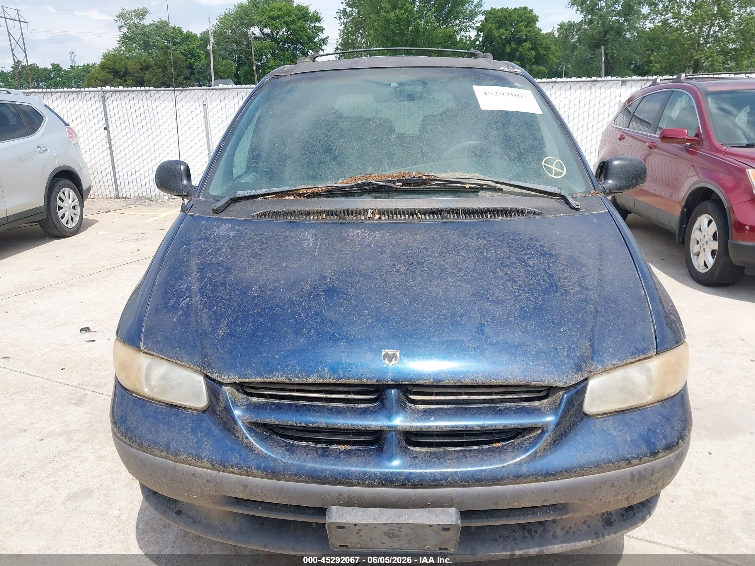 2000 Dodge Grand Caravan Se Blue vin: 1B4GP44G1YB685471